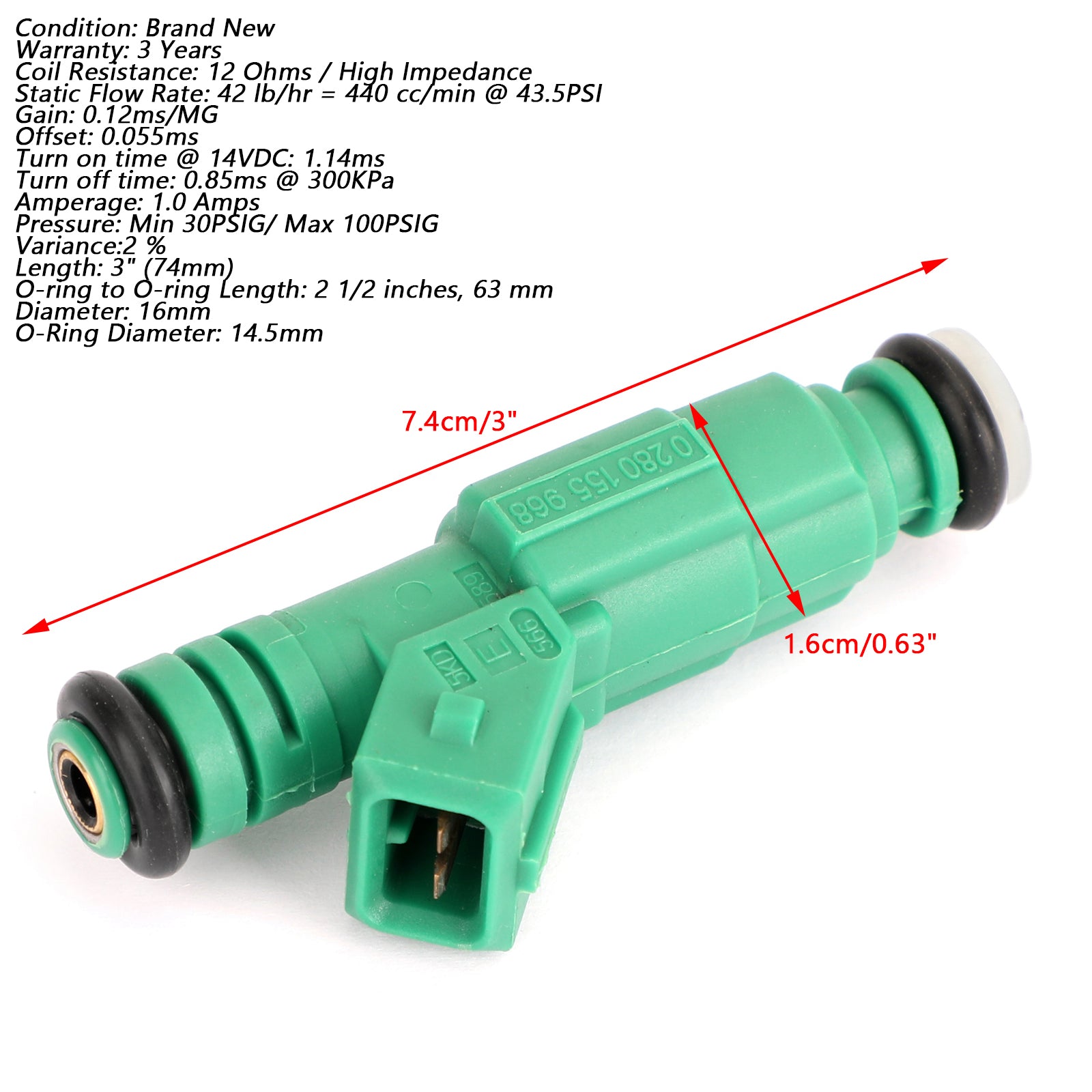 Injecteurs de carburant FJ878, 1 pièce, pour Chevrolet Ford Holden marchandise 0280155968 420874432