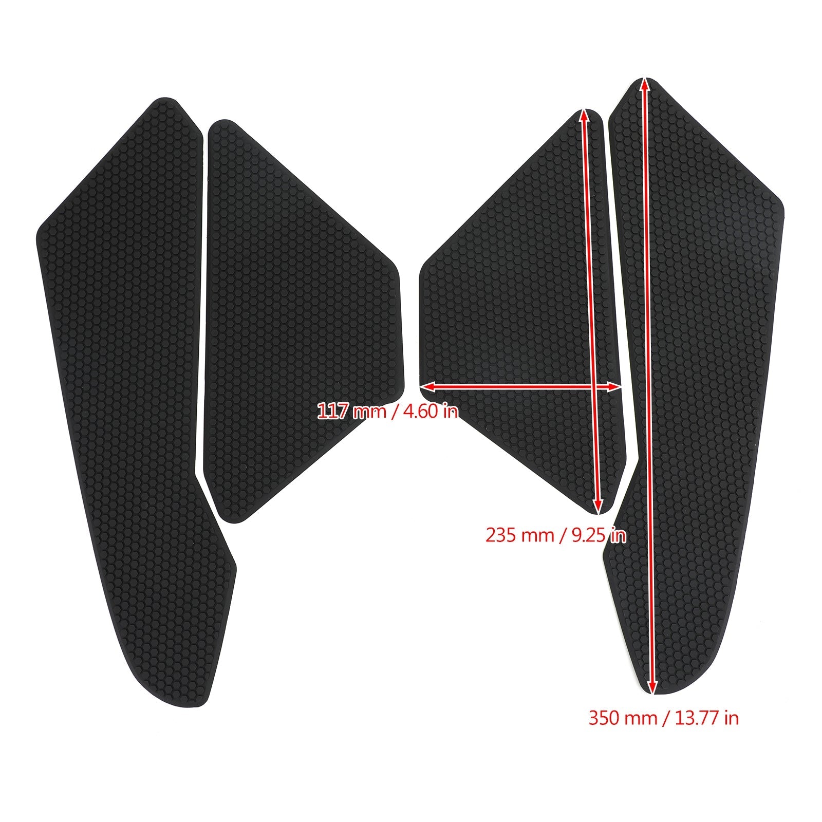 Zwarte zijtankpads Tractie-kniegrepen voor Honda CBR1000RR Fireblade 2017-2019 Generiek