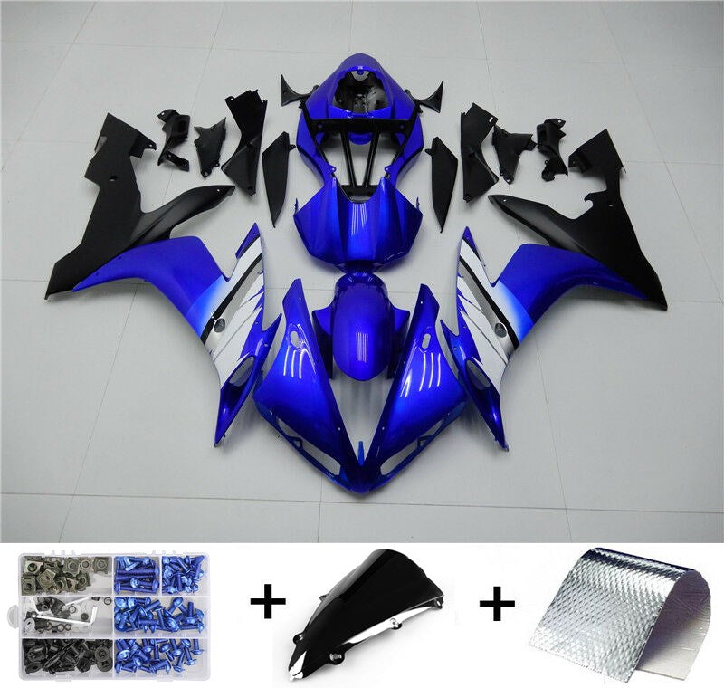 2004-2006 Yamaha YZF R1 Fairing Blue Black Kit