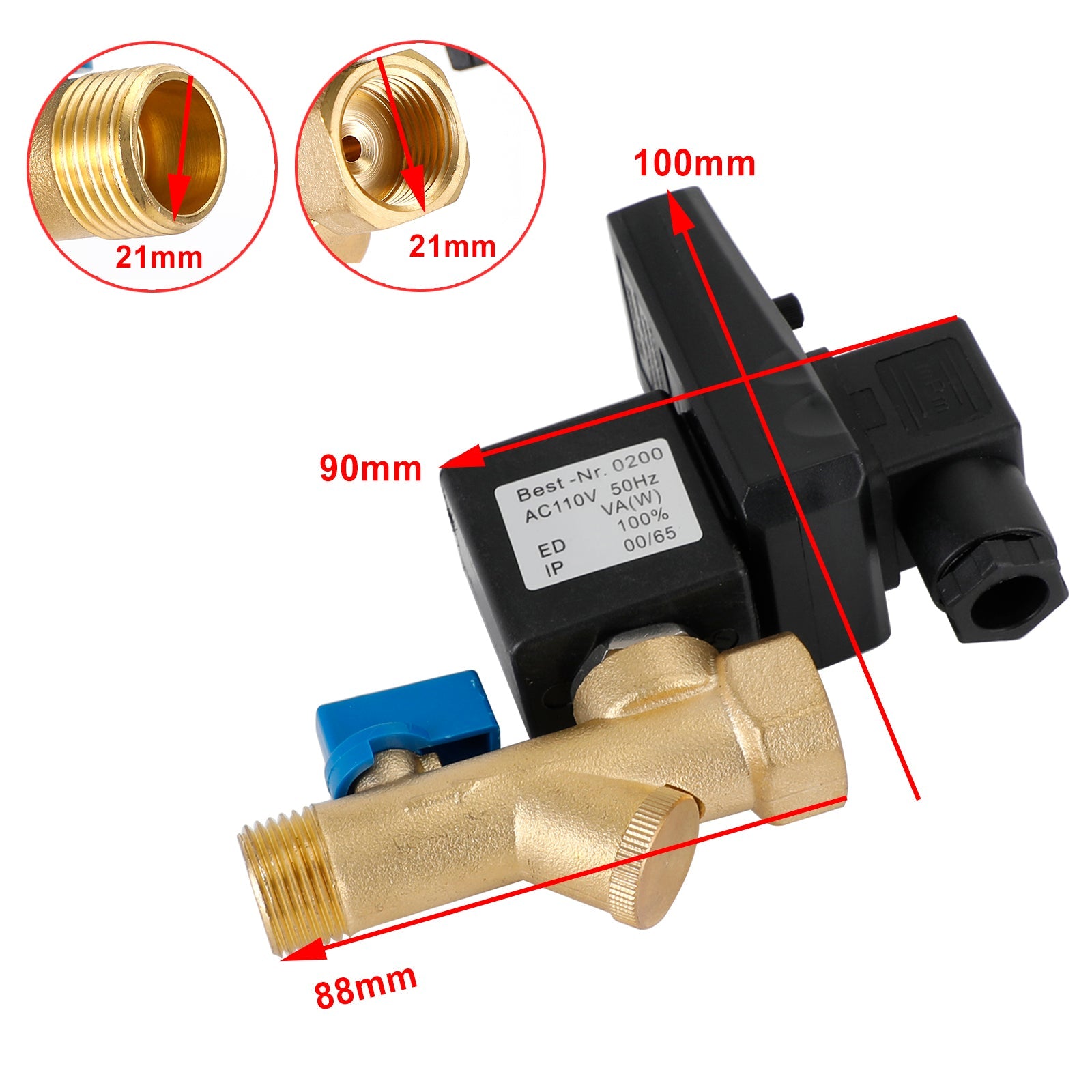 1/2 "automatische elektronische getimede luchtcompressor condensaat automatische aftapklep