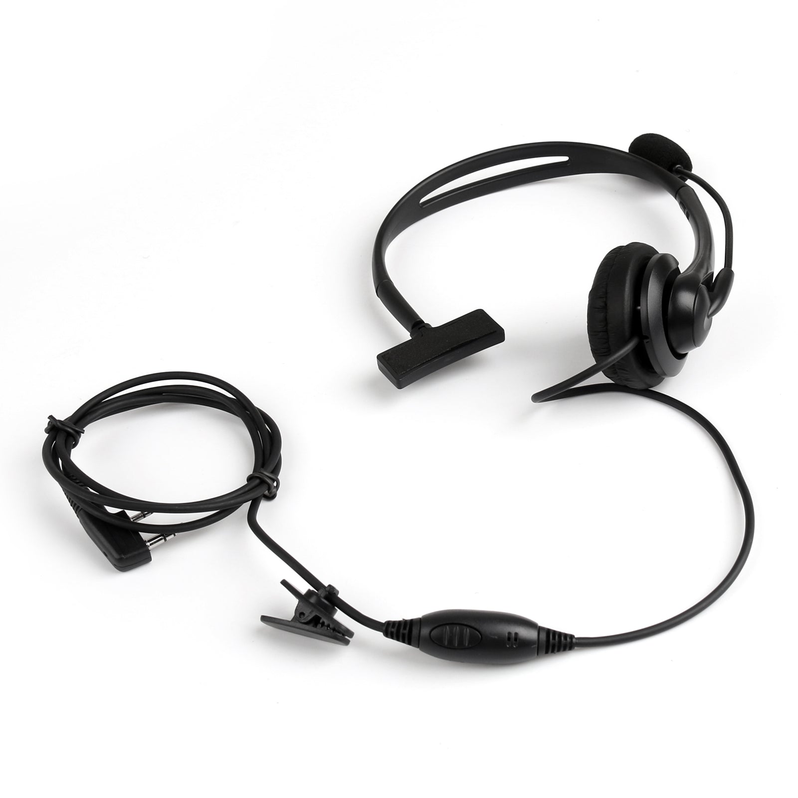 1x Overhead Headphone Headset For Kenwood Puxing Wouxun Baofeng 2-Way Radio