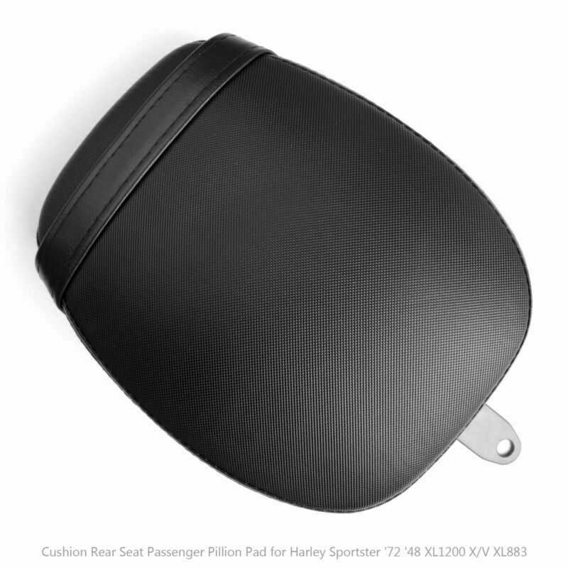 Sportster '72 '48 XL1200 X/V XL883 Cushion Rear Seat Passenger Pillion Pad Generic