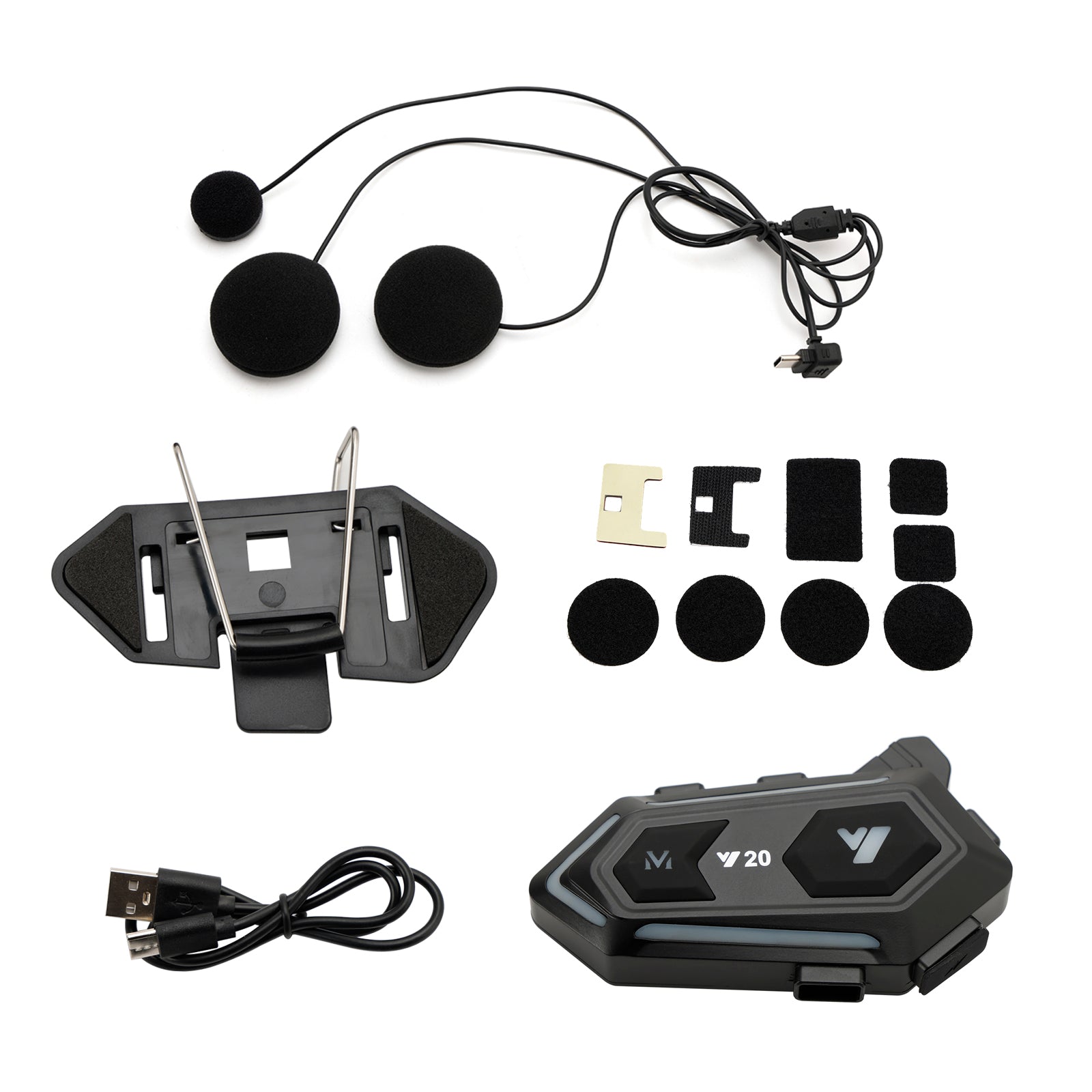 Casque Bluetooth écouteur casque lecteur sans fil universel Y20 pour moto