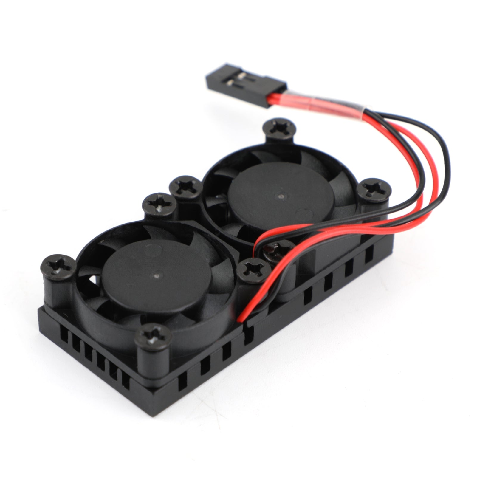 Double Dual Cooling Fan Square Fan Module With Heatsink for Raspberry Pi 4B 3B+