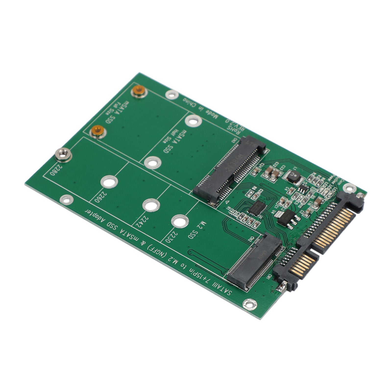 M.2 NGFF mSATA SSD harde schijf naar SATA 3 adapter PCI-E kaartconverter