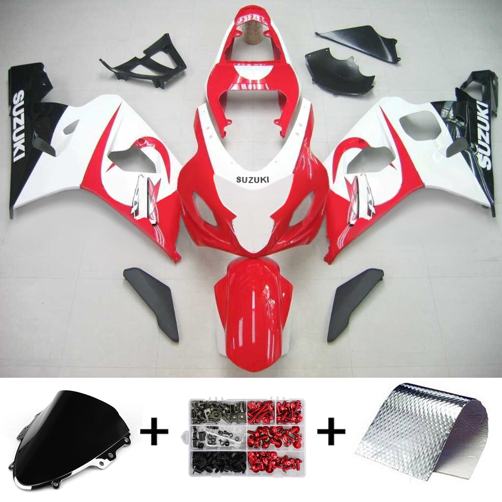 2004-2005 Suzuki GSXR 600/750 K4 Amotopart Injection Fairing Kit Bodywork Plastic ABS #126