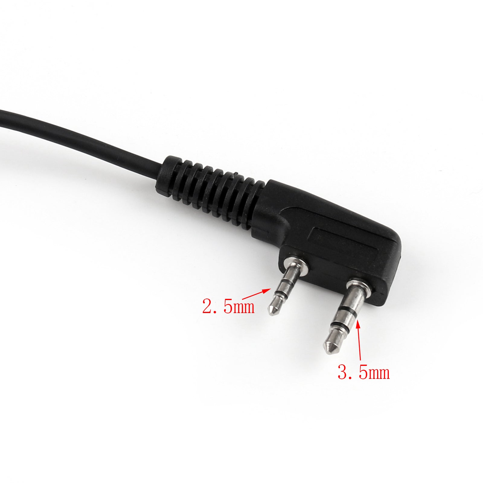 1 stks 2-pins verlengkabel voor radio oortelefoon luidspreker microfoon Kenwood Baofeng 2 m