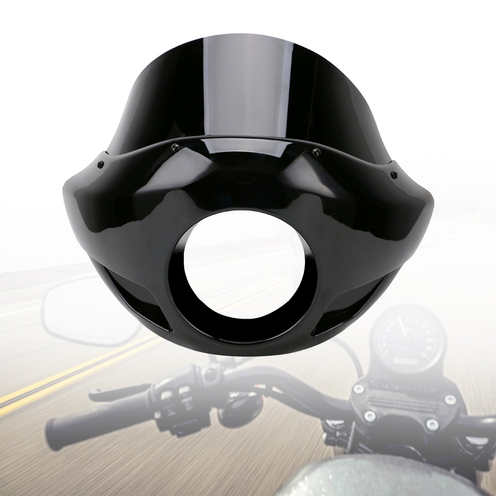 Garfos de 35 mm a 49 mm 5.75" Faróis Sportster Para-brisas Carenagem de farol