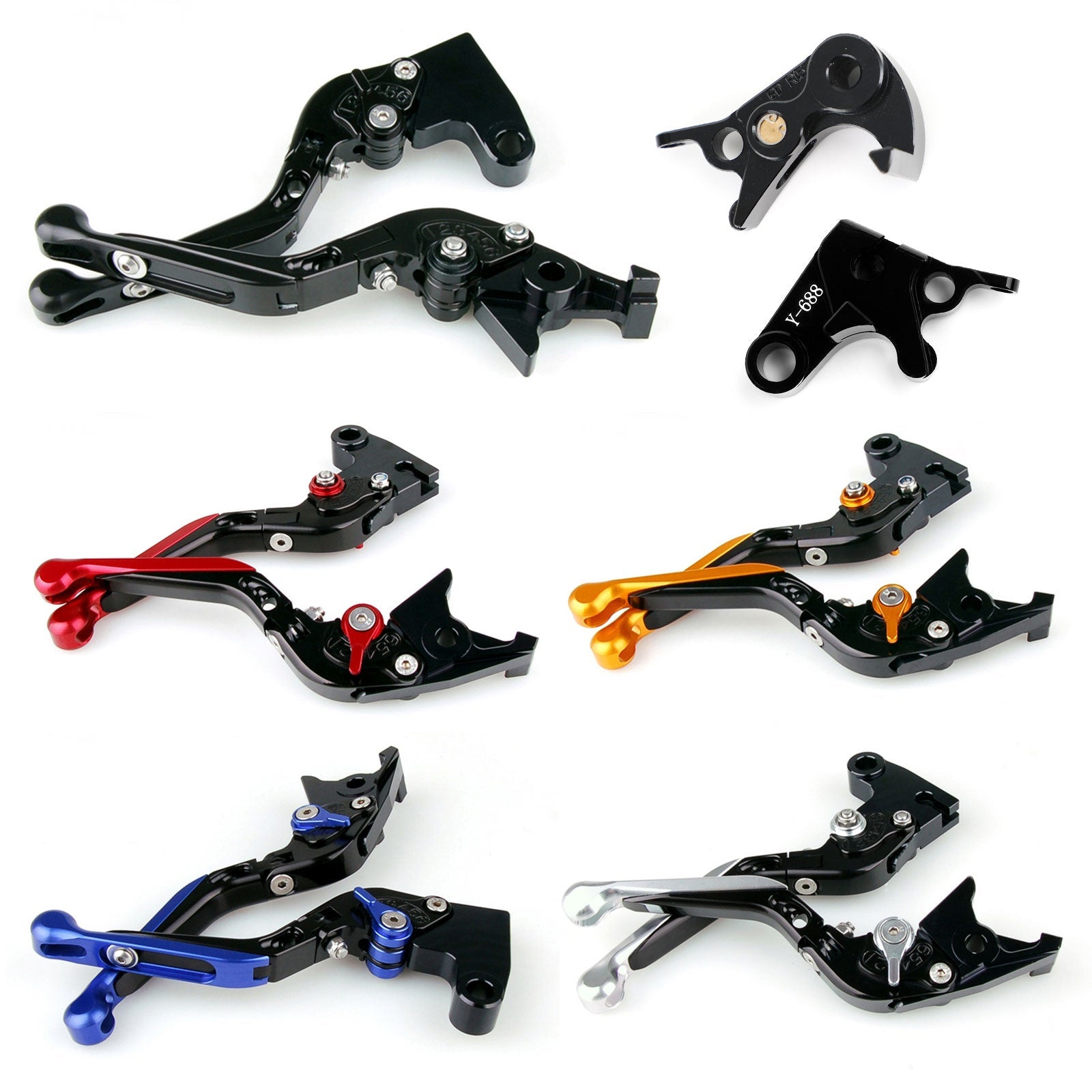 Adjustable Clutch Brake Lever for Yamaha YZF R1/R1M/R1S 15-2021 YZF R6 17-2020 Generic