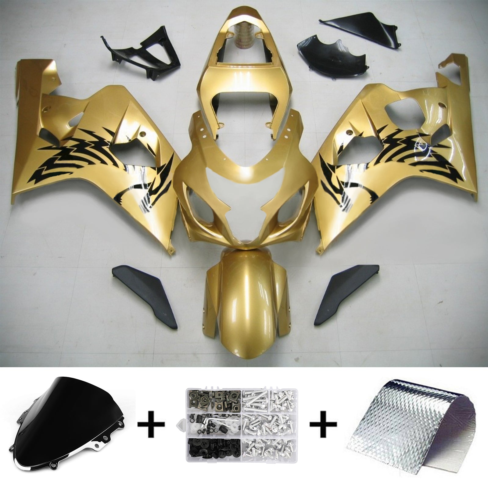 2004-2005 Suzuki GSXR 600/750 K4 Amotopart Injection Fairing Kit Bodywork Plastic ABS #143