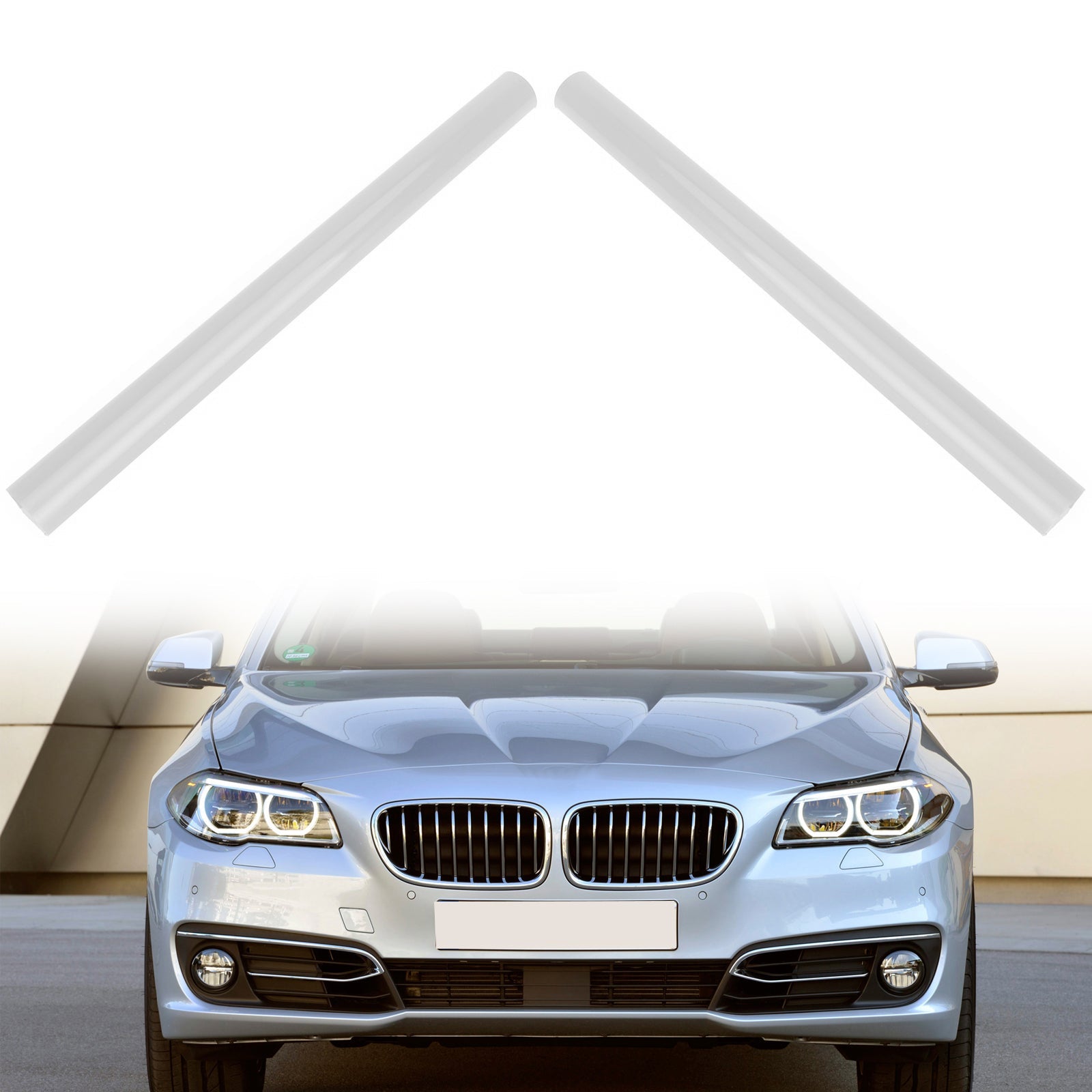 BMW F07 F10 F11 F18 F06 F12 Support Grill Bar V Brace Wrap White