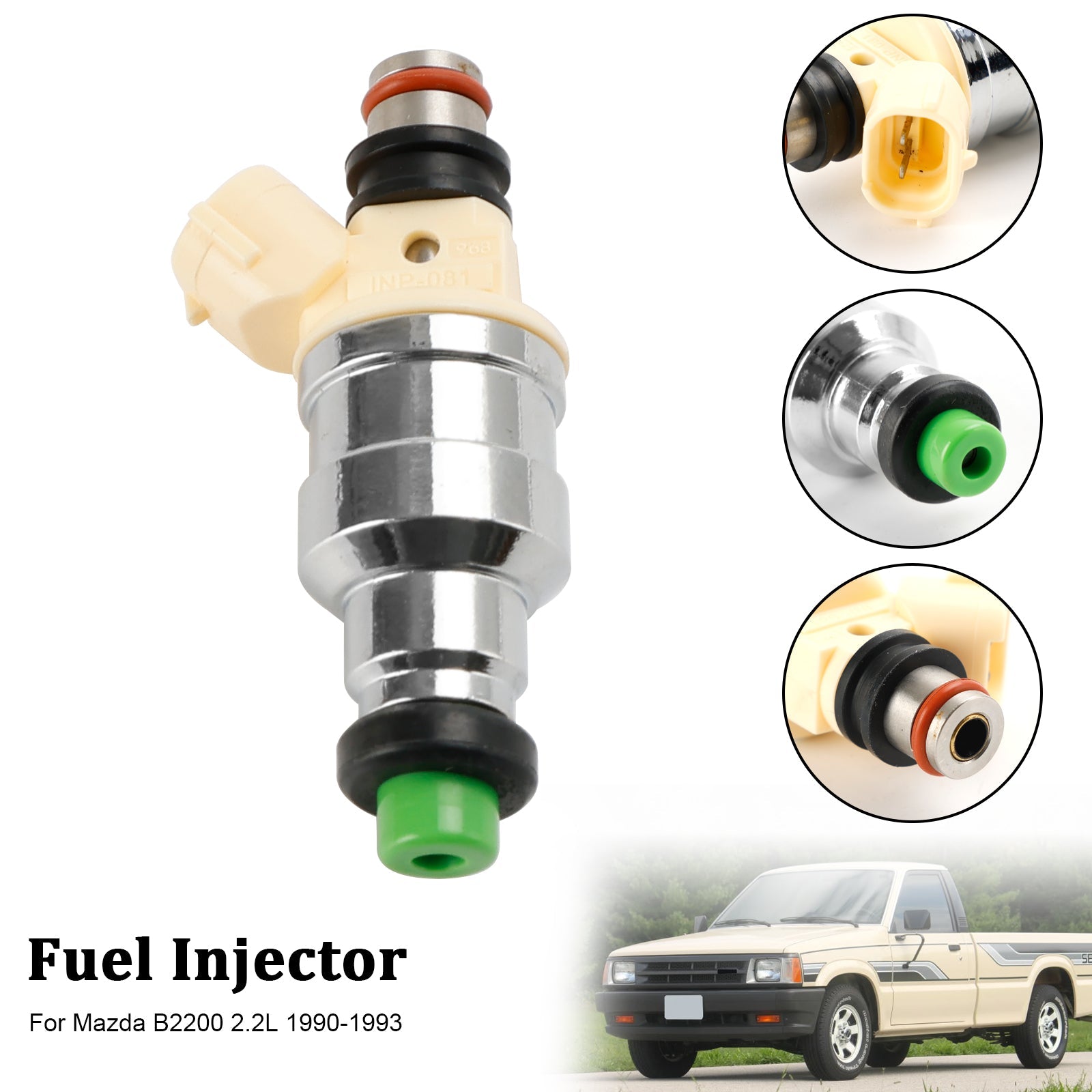 Injecteur de carburant INP-081 adapté à Mazda B2200 2,2l 1990-1993 F2G8-13-250, 1 pièce