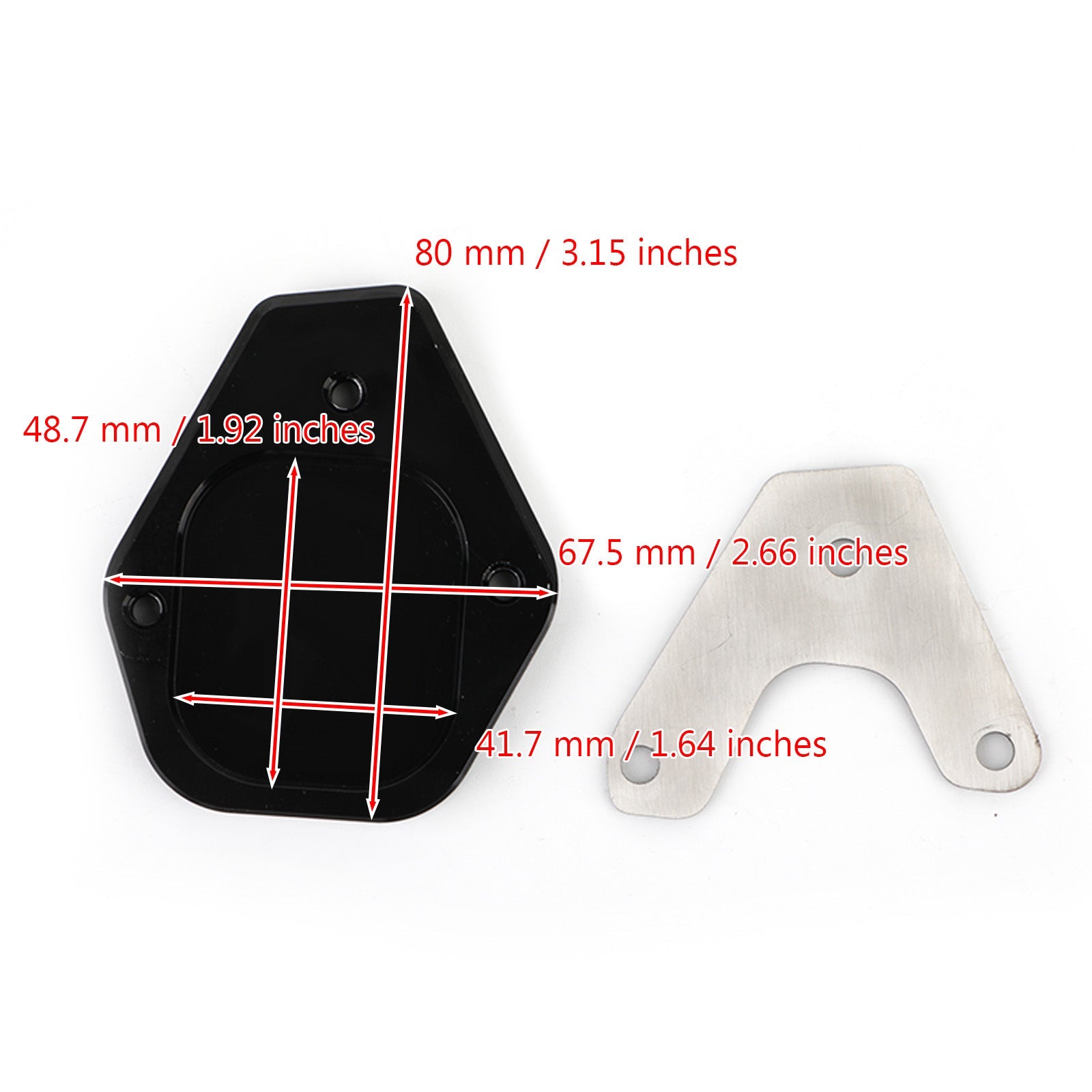 Motorcycle Kickstand Enlarge Plate Pad fit for MOTO GUZZI V85TT 2020-2021 Generic