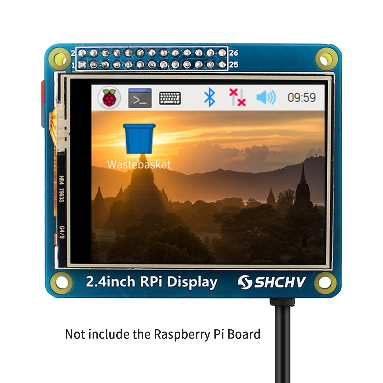 2,4 inch 320*240 pixel LED-display geschikt voor Raspberry Pi 4B 3B+ nul 2 W