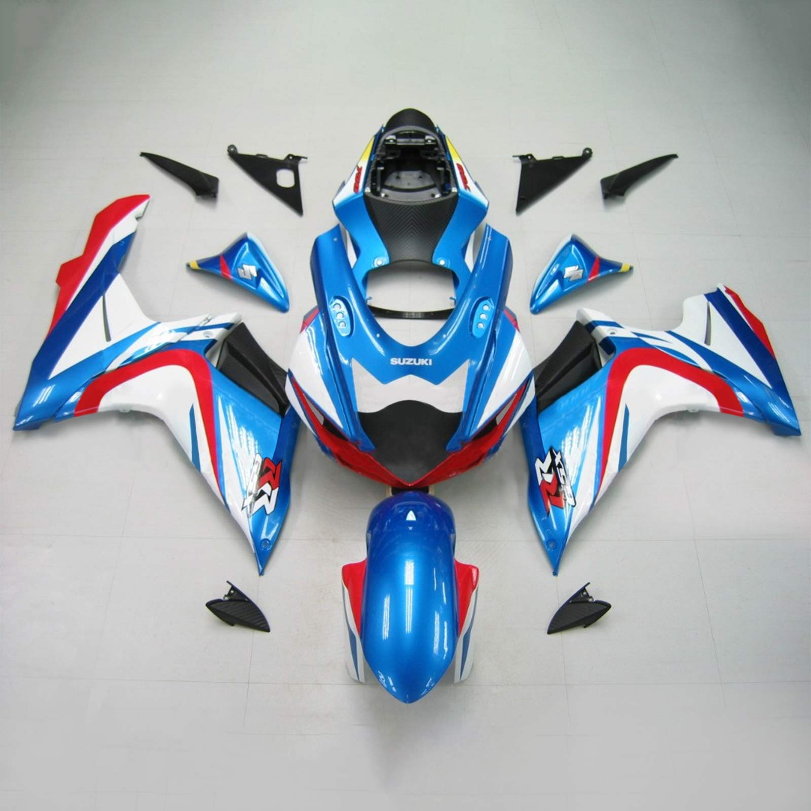 2011-2024 Suzuki GSXR 600/750 K11 Kit de carénage d'injection Amotopart carrosserie plastique ABS #101