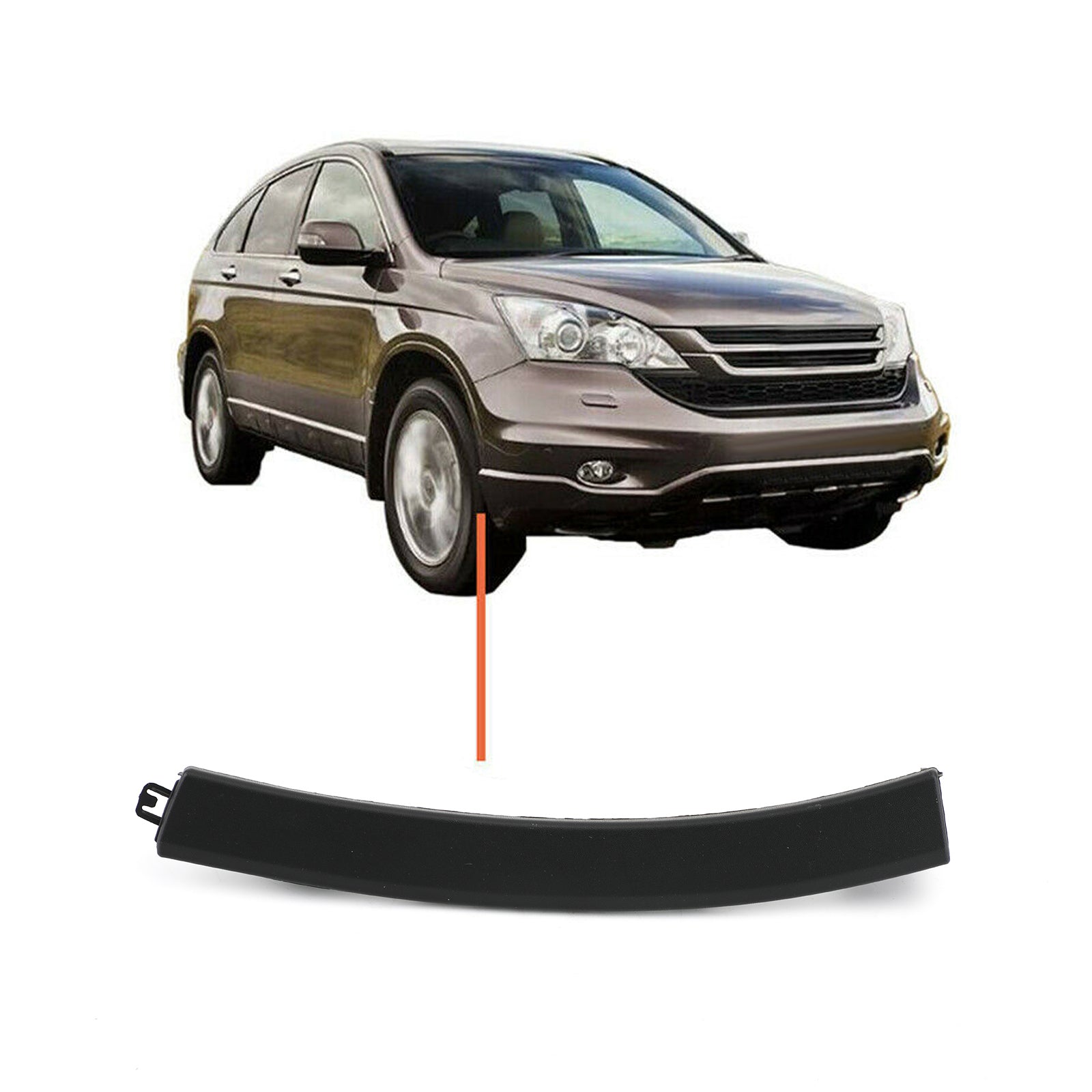 2007-2011 Honda Crv Voorbumper Wielspatbord Sierlijst Rechts 71103-SWA-000 Generiek