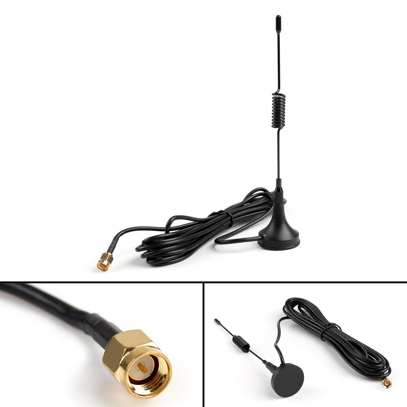 1Pcs Antenna UHF 400-470MHz Magnetic Vehicle Mounted Antenna SMA Male