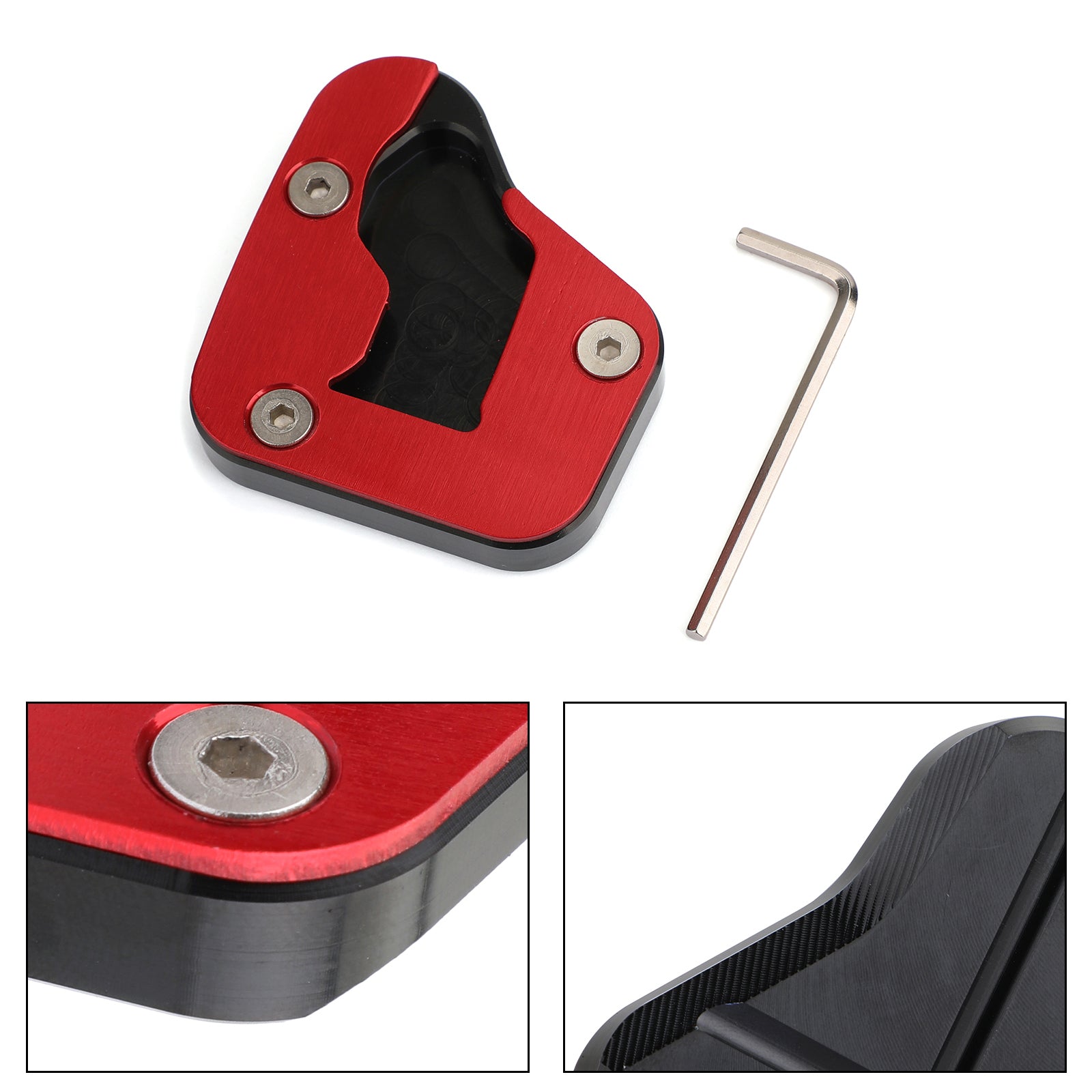 Kickstand Zijstandaard Vergroten Plaat Pad voor SUZUKI HAYABUSA GSXR 1300R 2008-2019 Generiek