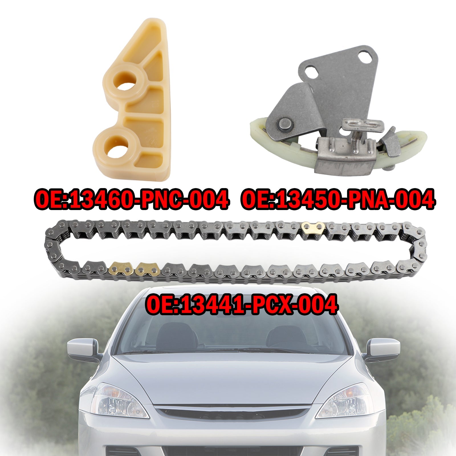 Kit de guide de tendeur de chaîne de pompe à huile Honda Element 2.4L L4 2003-2011 13441-PCX-004 13460PNC004