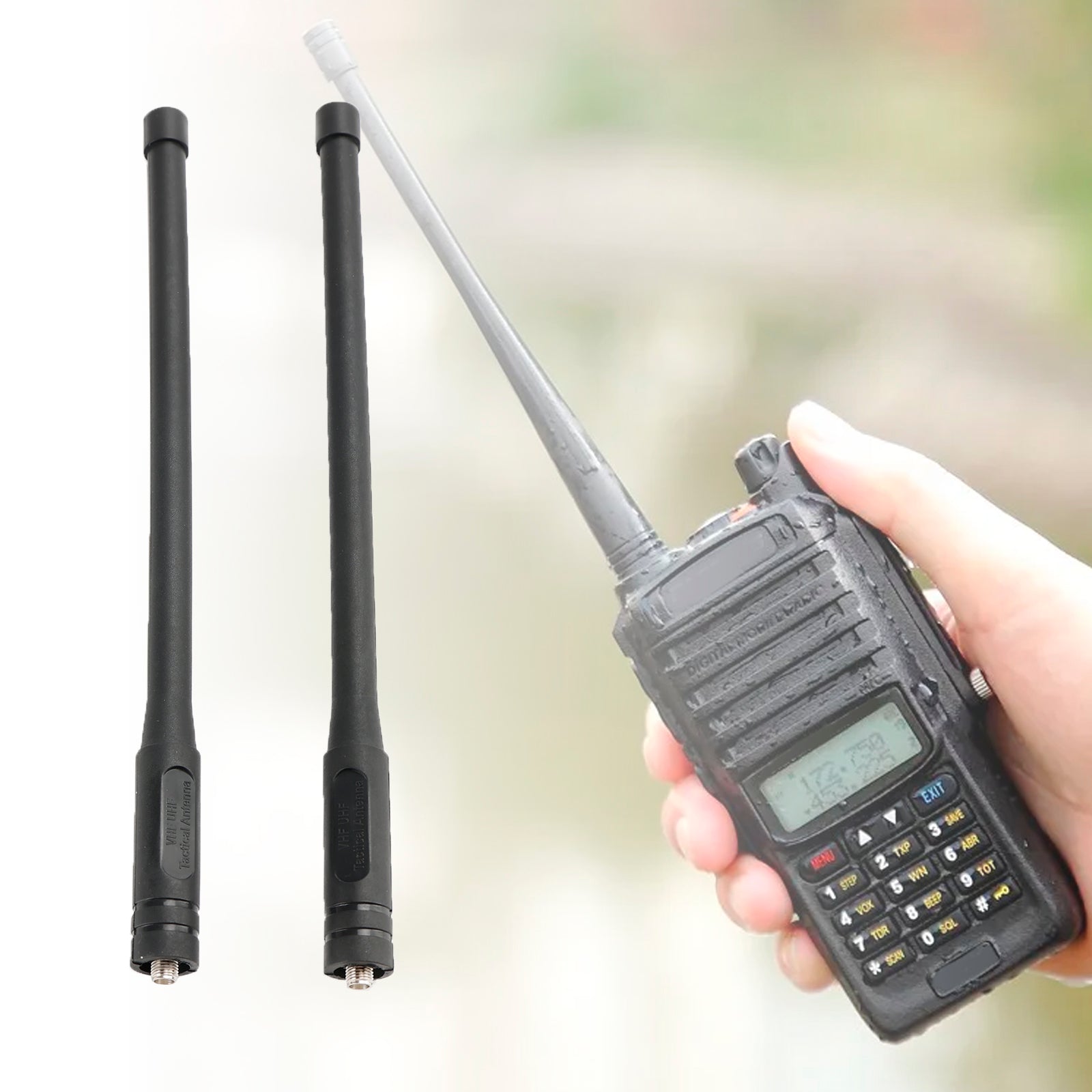 Antenne d'autoradio 139-174/400-470MHZ UHF VHF pour Baofeng UV-5R BF-888S 9R PLUS