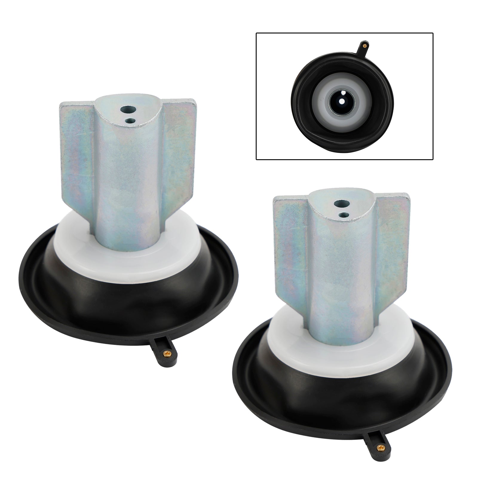 2 diaphragmes de piston de carburateur adaptés à Kawasaki PRAIRIE 700 KVF650 KVF700