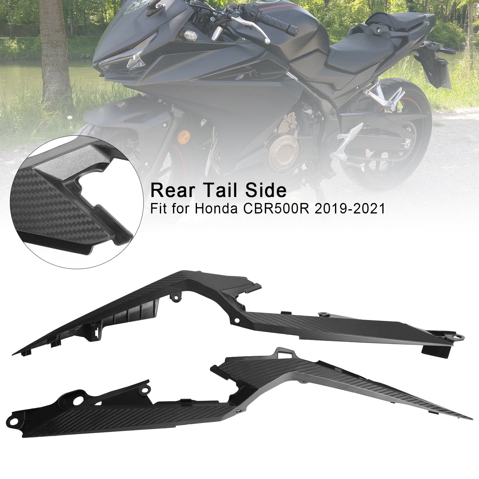 Honda CBR500R 2019-2021 Kit de carénage moulage par injection carrosserie non peinte générique