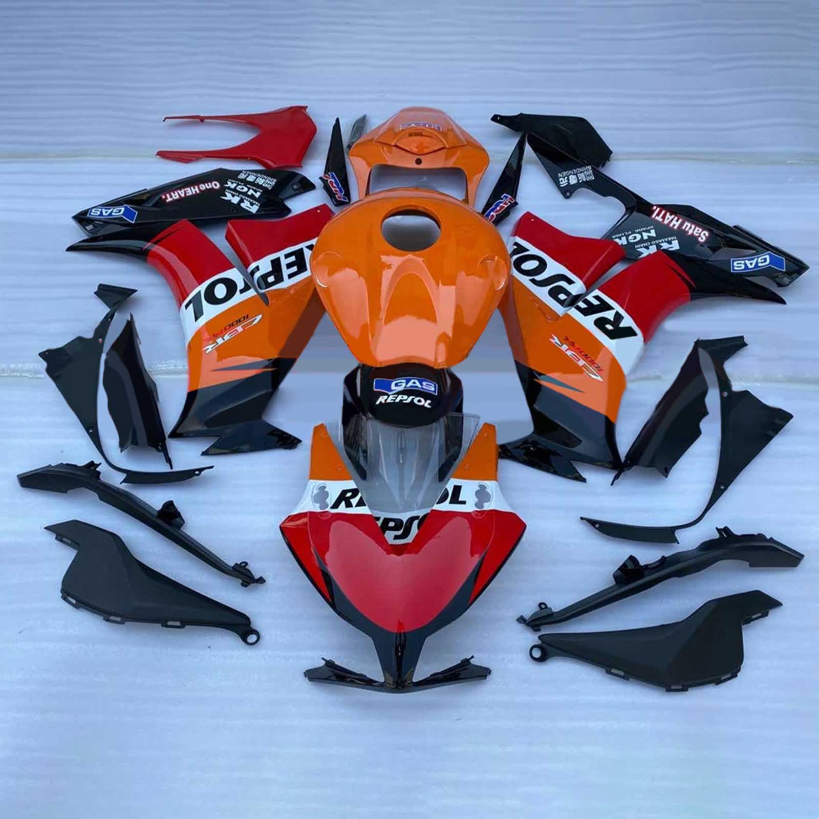 Kit de carénage d'injection Honda CBR1000RR 2012-2016, carrosserie en plastique ABS #178