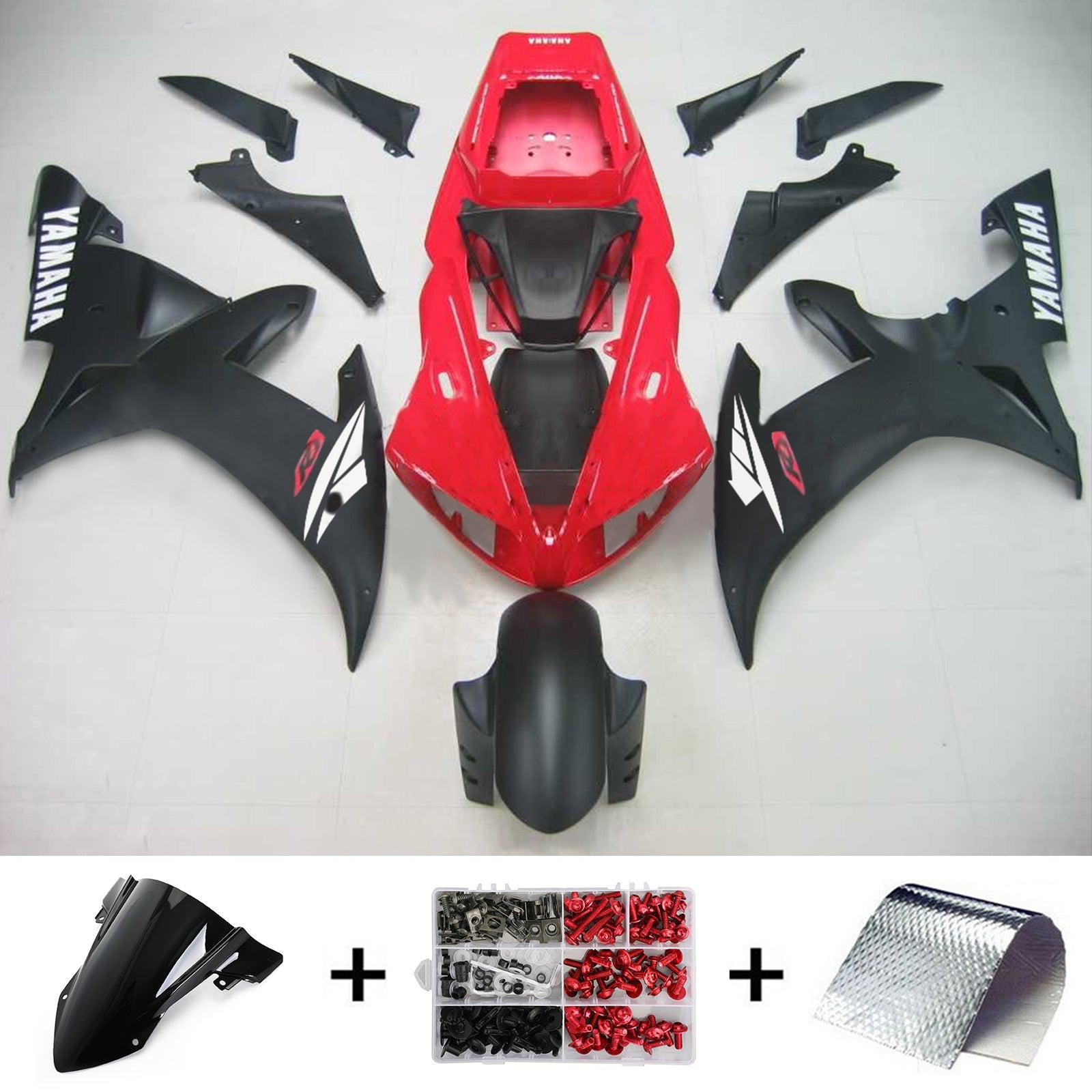 2002-2003 Yamaha YZF 1000 R1 Kit de carénage d'injection carrosserie plastique ABS #109