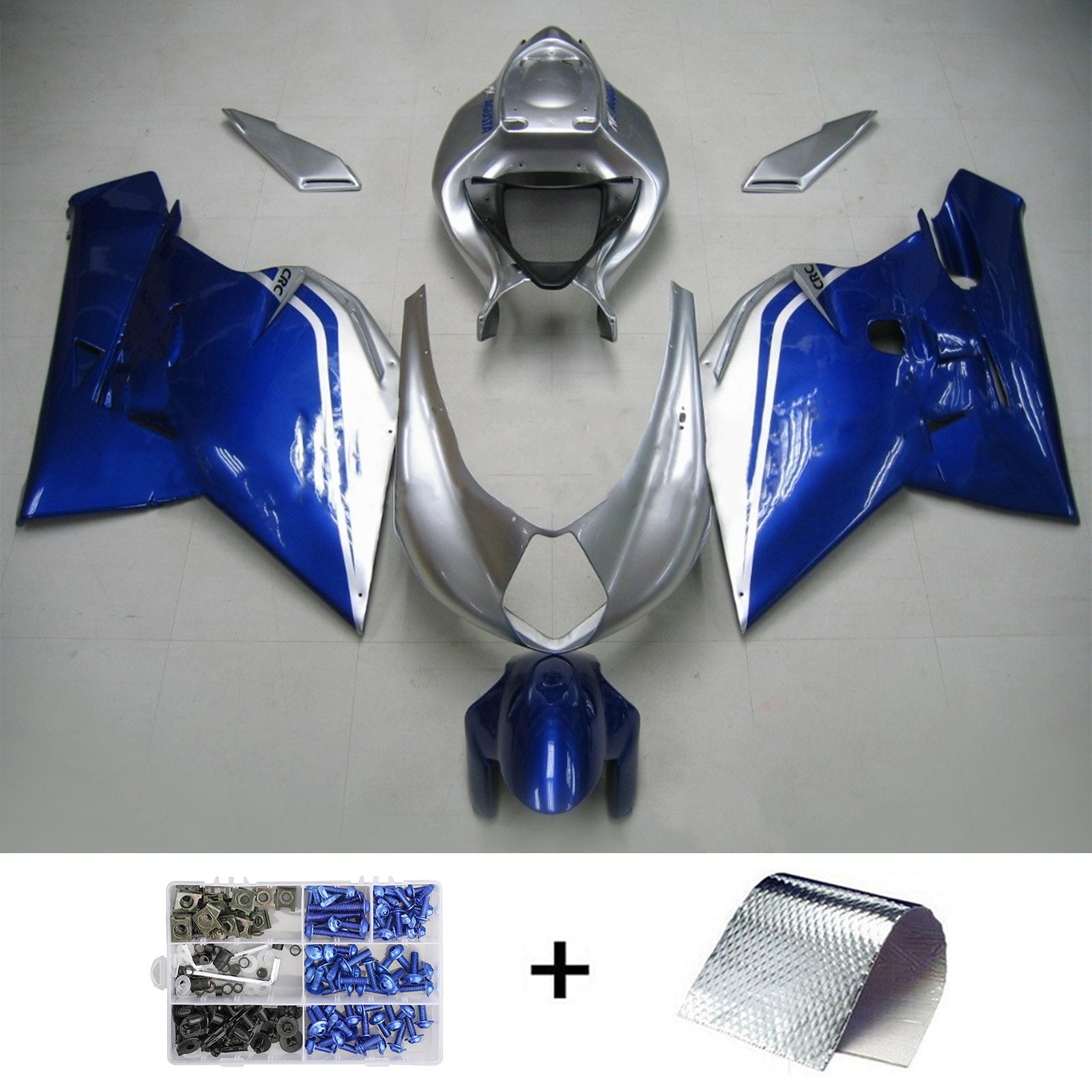 2005-2006 MV Agusta F4 Kit de carénage d'injection carrosserie plastique ABS #102