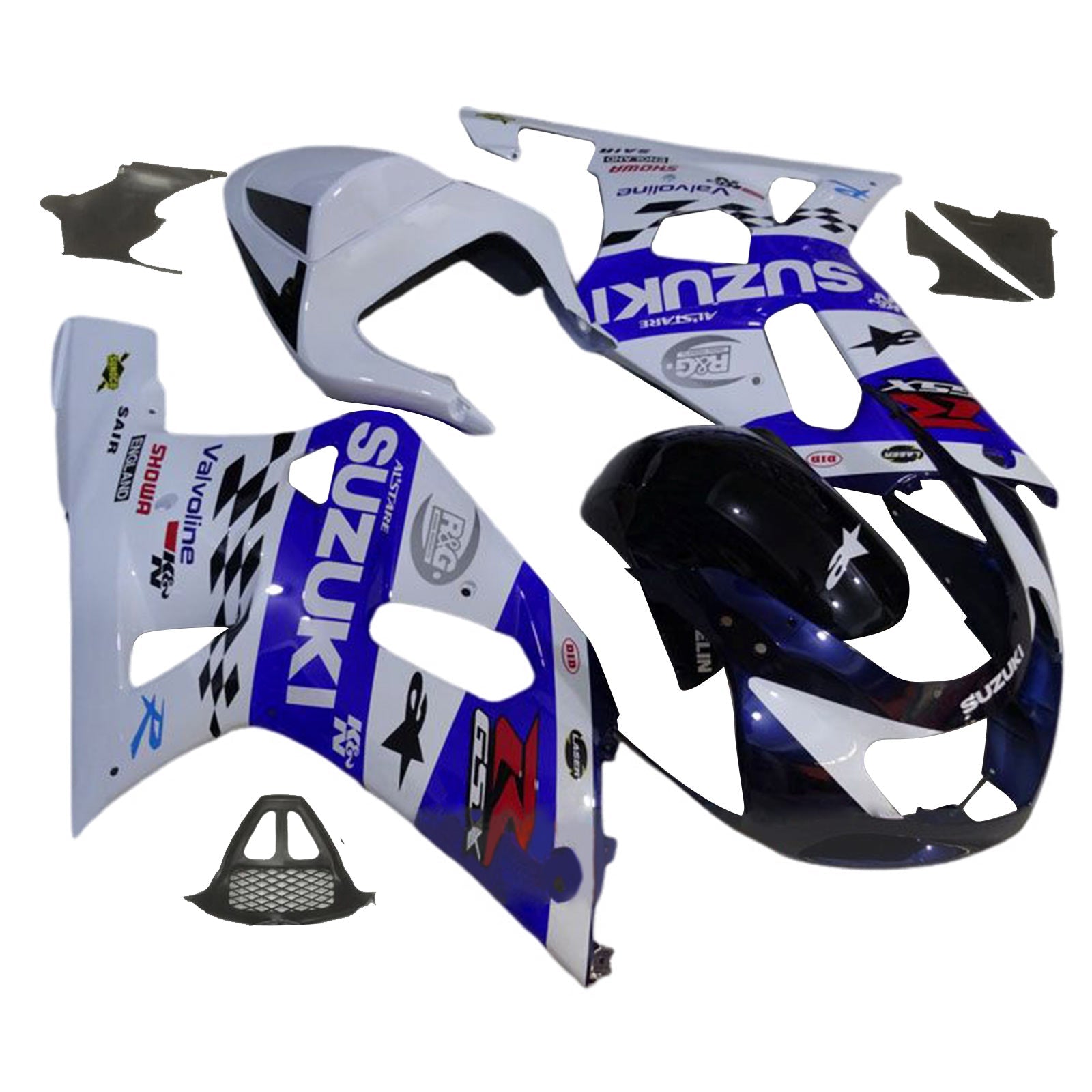 2000-2002 Suzuki GSXR1000 K1 K2 Fairing Kit Bodywork Plastic ABS