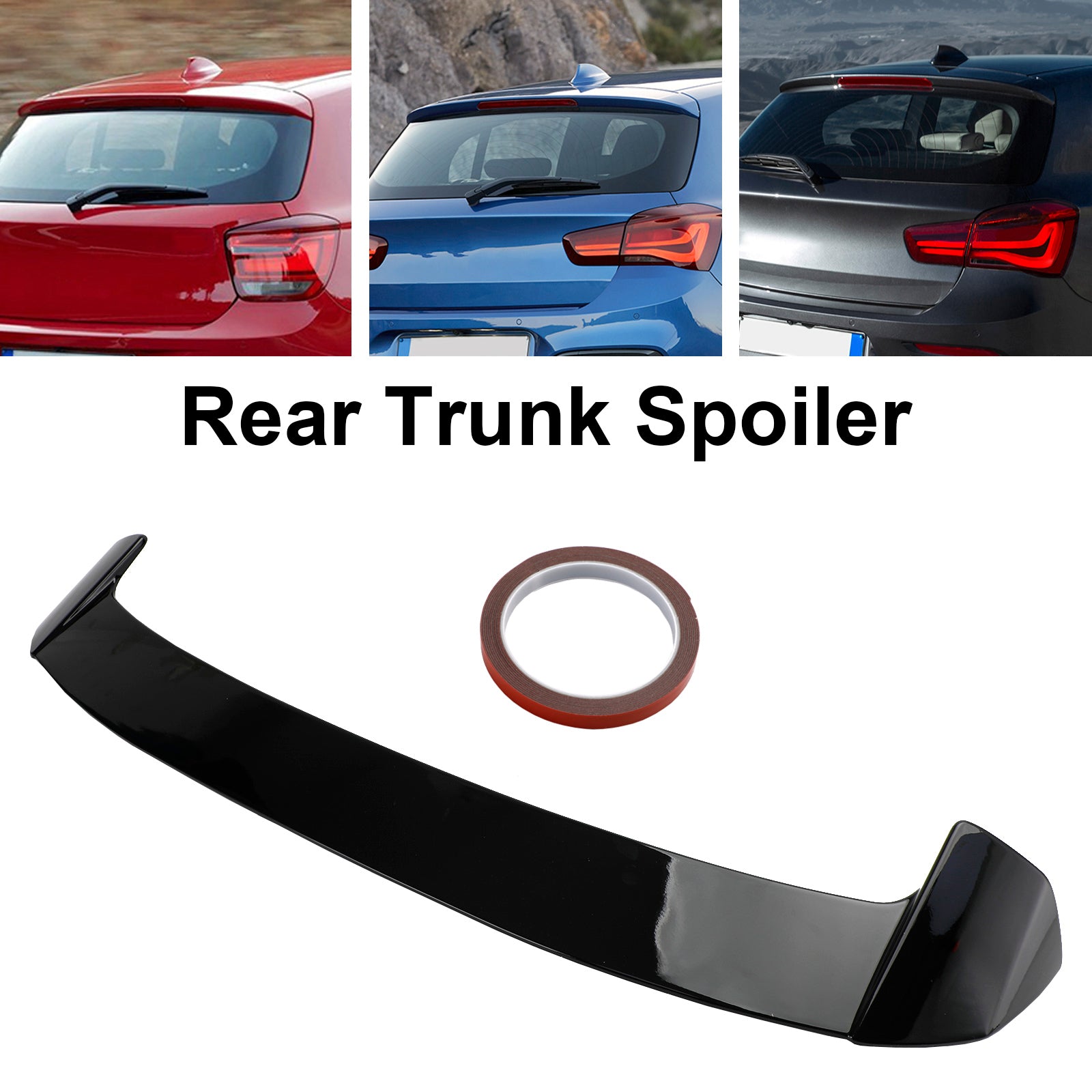 Glanzend Zwart Spoiler Fit BMW 1 Serie PRE-LCI F20 F21 M135i M140i 2011-2015 M