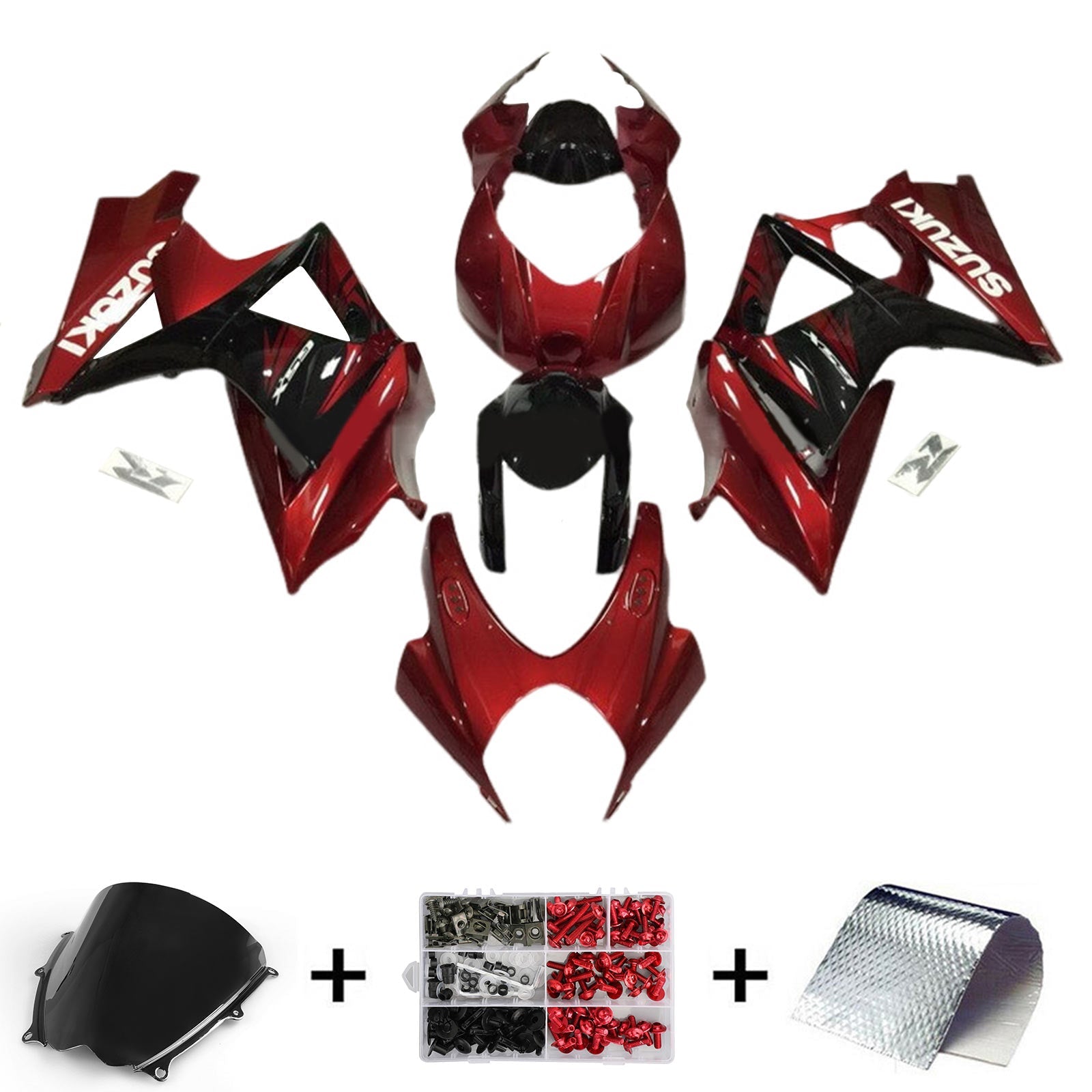 2007-2008 Suzuki GSXR1000 K7 Fairing Kit Bodywork Plastic ABS