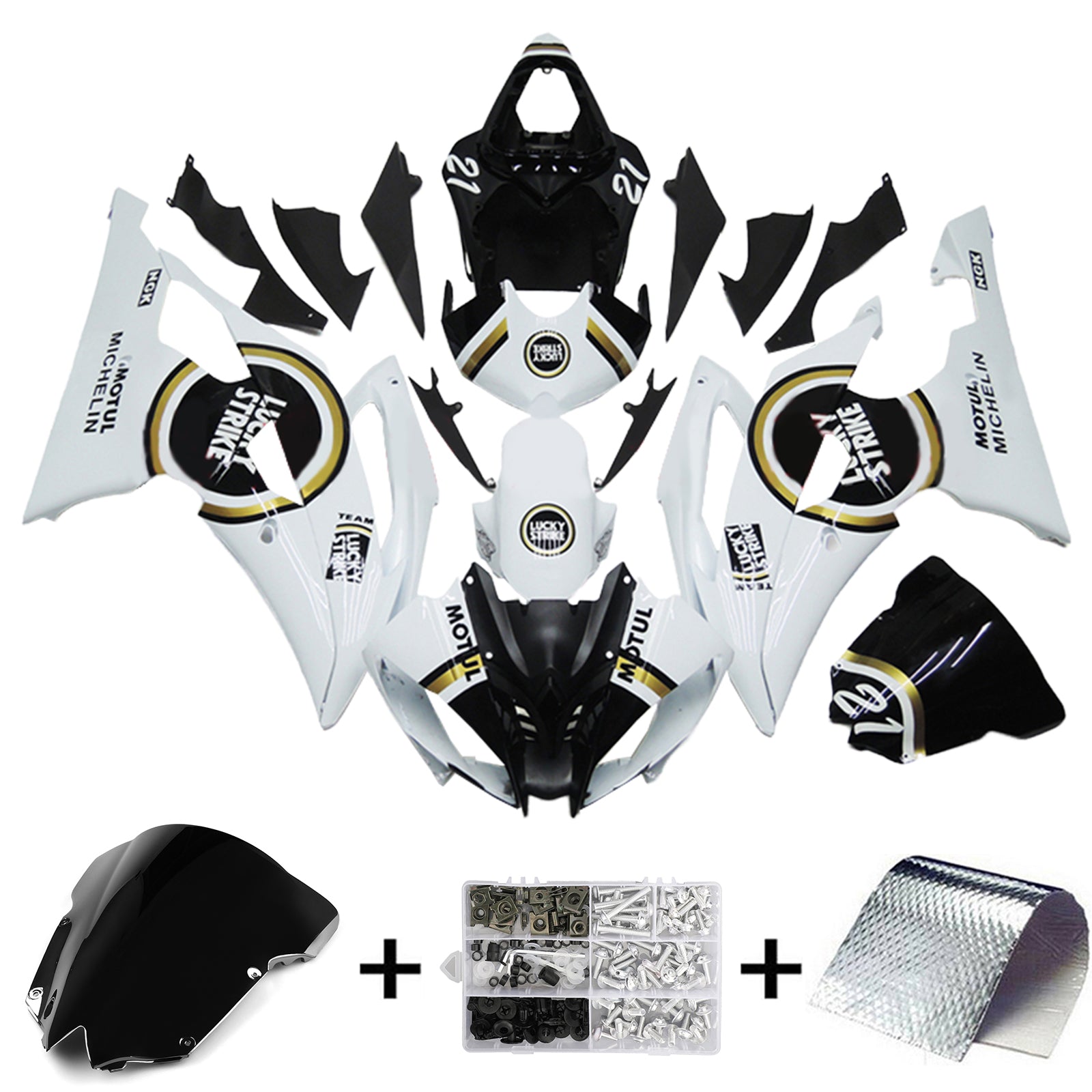 2008-2016 Yamaha YZF 600 R6 Kit de carenado Carrocería Plástico ABS