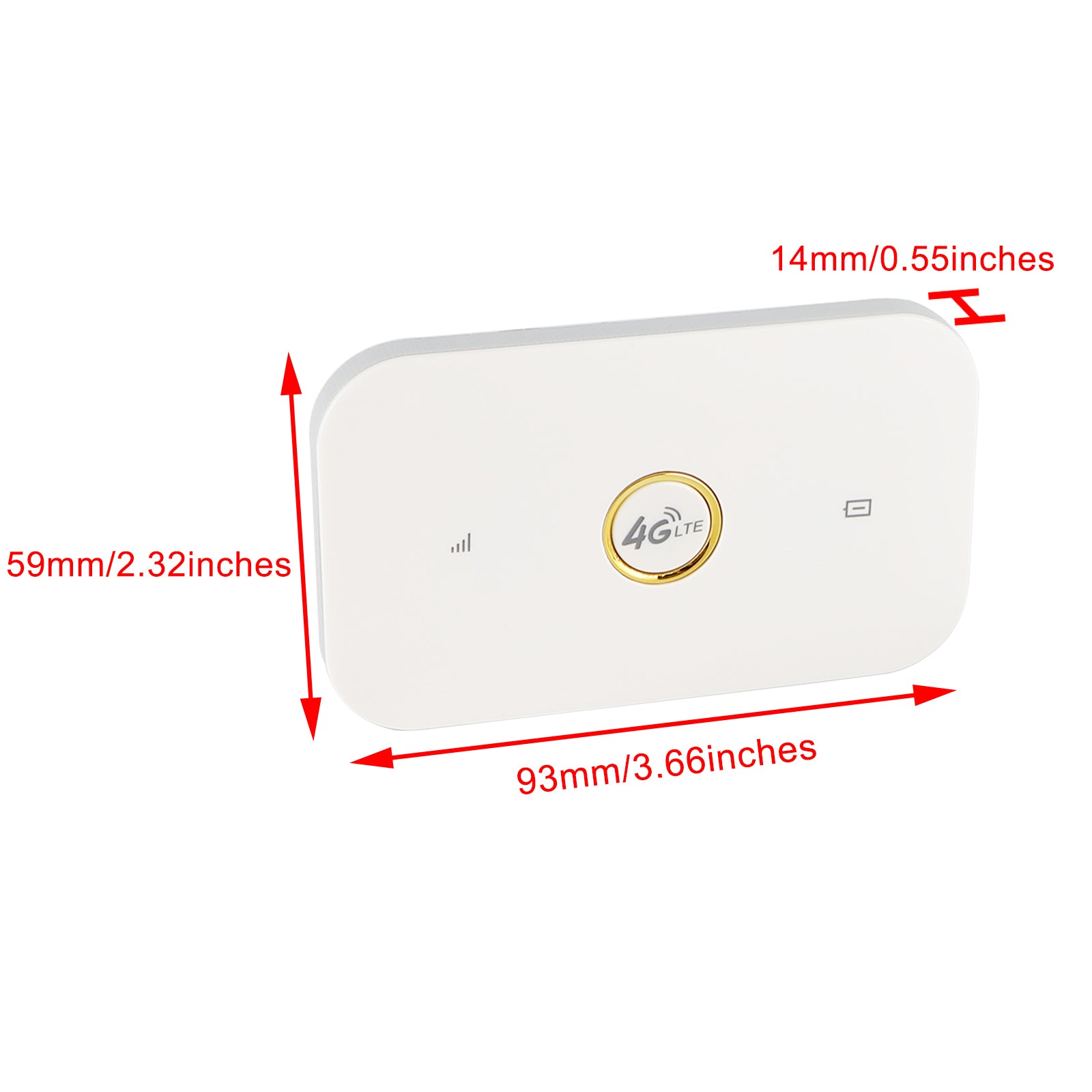 Ontgrendelde LTE 4G draadloze WiFi draagbare router MIFI Hotspot met lithiumbatterij