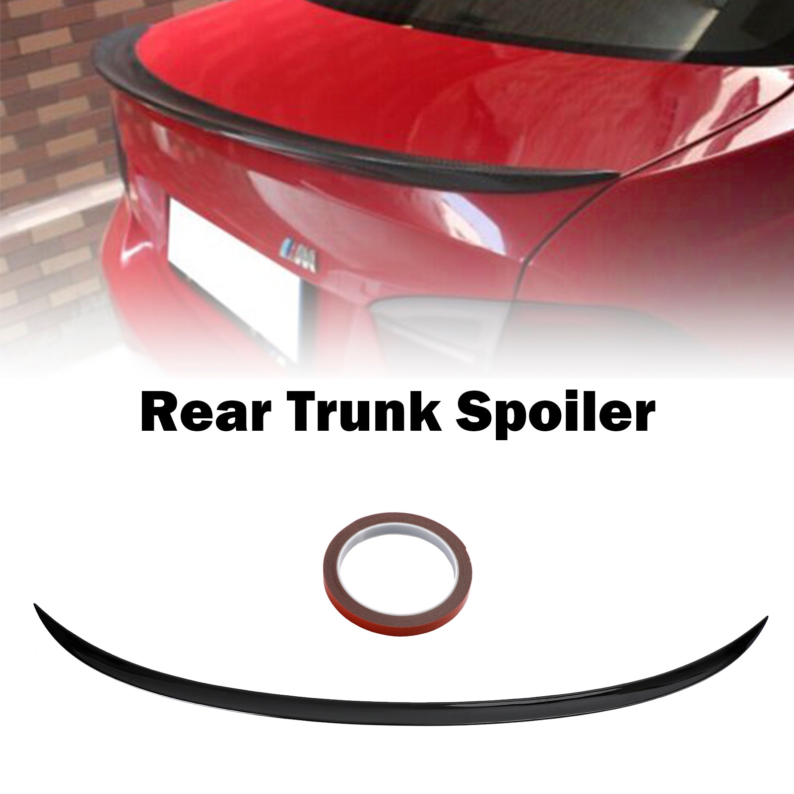 2005-2011 BMW E90 3 Series Saloon Rear Boot Trunk Spoiler Lip Wing Gloss Black