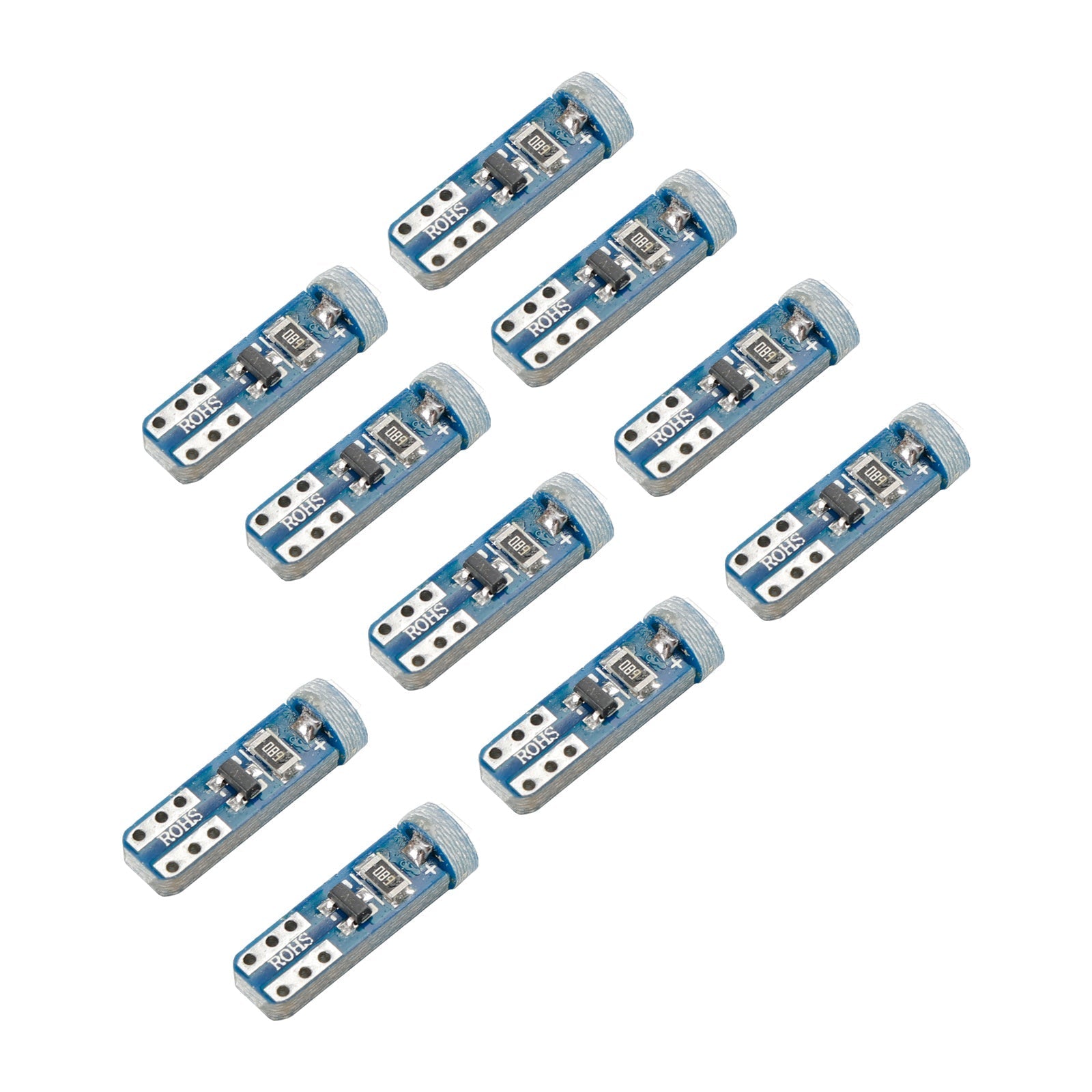 10X Voor HELLA LED Retrofit 2721W Wedge T5 12V 1WW2 X4.6D 6000K