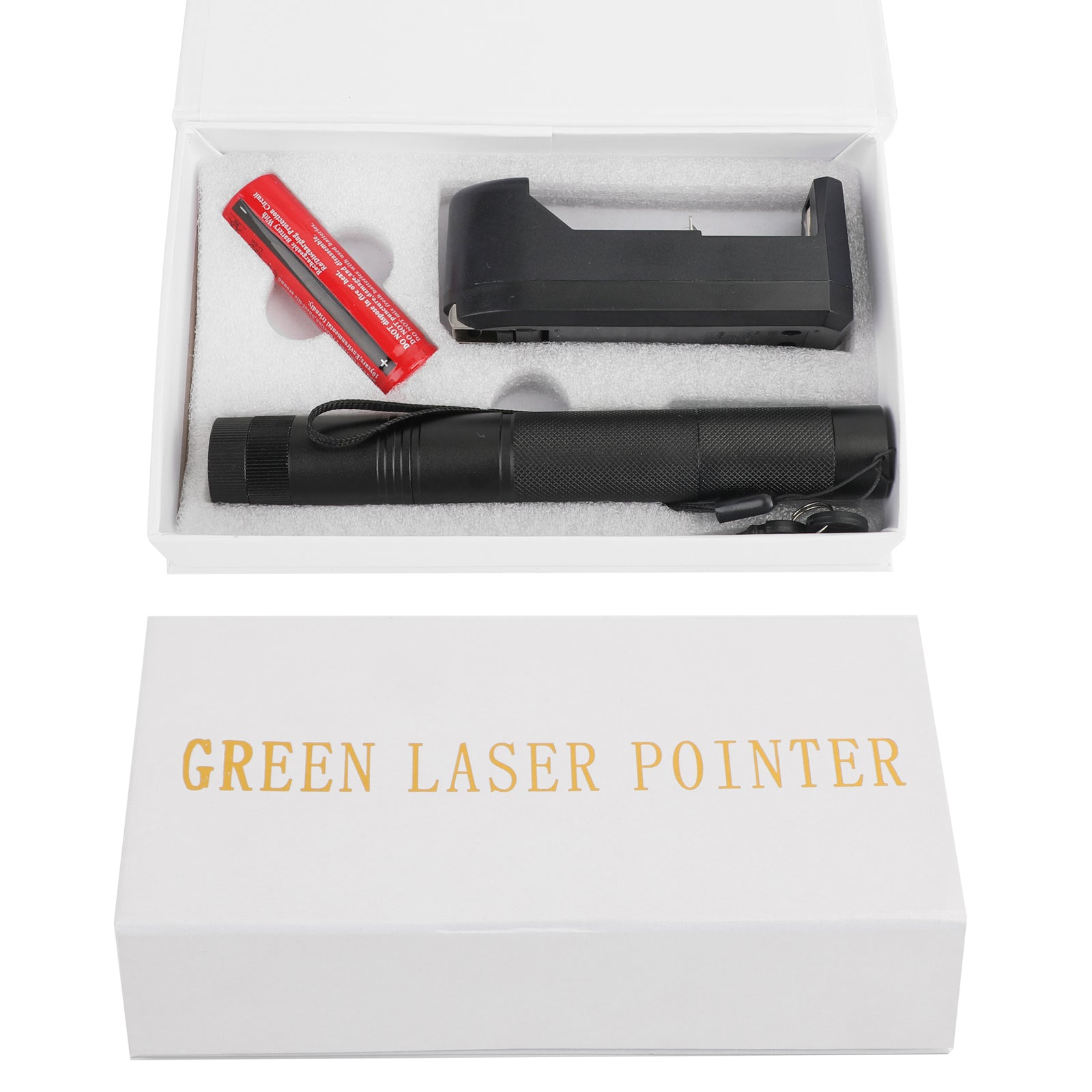 18650 Rechargeable Battery 500Mile 532nm 303 Green Laser Pointer Visible Beam Light Lazer Pen