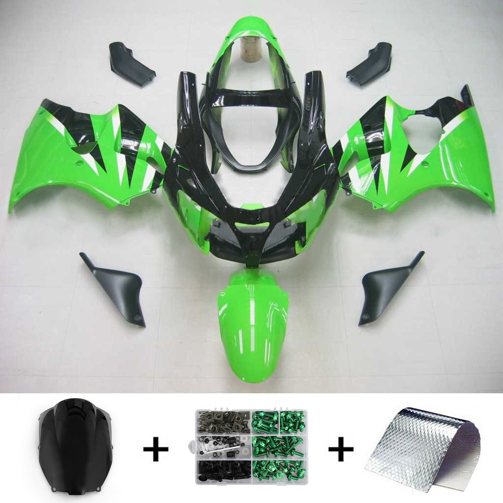 2000-2002 Kawasaki ZX6R 636 ZZR600 2005-2008 Fairing Kit