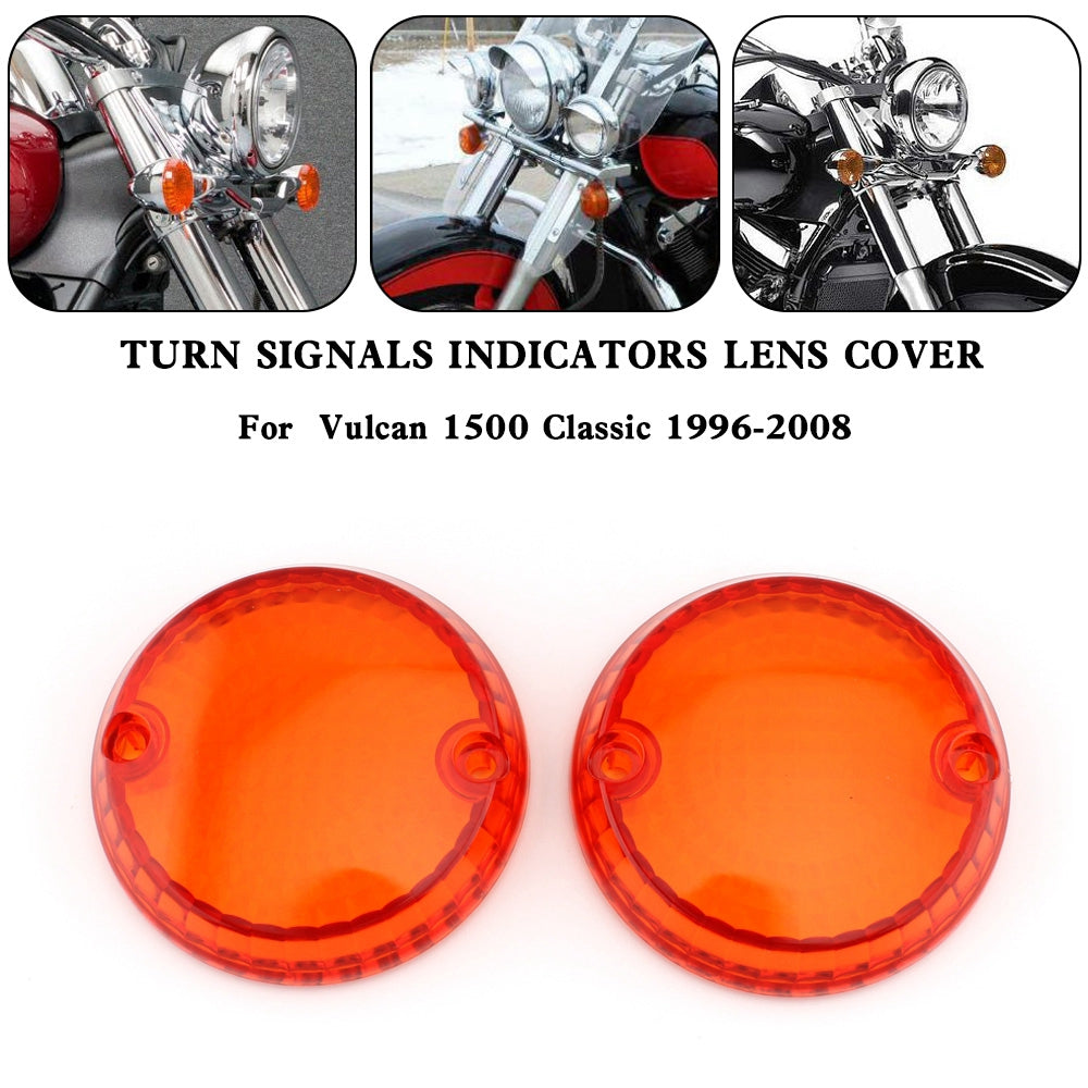 Yamaha Kawasaki Vulcan 1500 VN Turn Signals Indicators Lens Cover