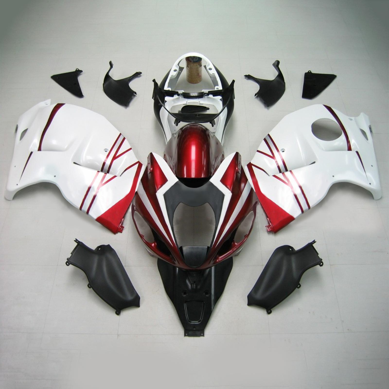 1999-2007 Suzuki Hayabusa GSX1300 Amotopart Kit de carénage d'injection carrosserie plastique ABS #114