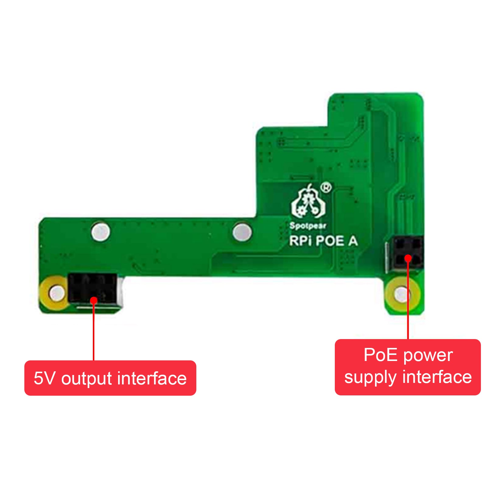 Raspberry Pi Poe Ethernet-voedingsuitbreidingsmodule ondersteunt 3B+/4B met ventilator