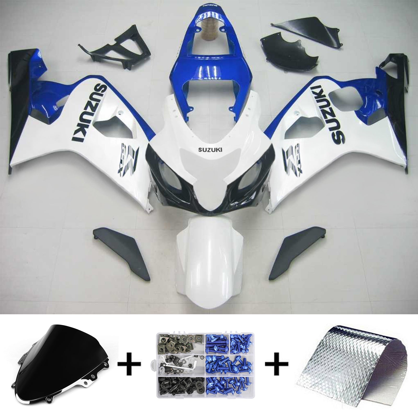 2004-2005 Suzuki GSXR 600/750 K4 Amotopart Injection Fairing Kit Bodywork Plastic ABS #131