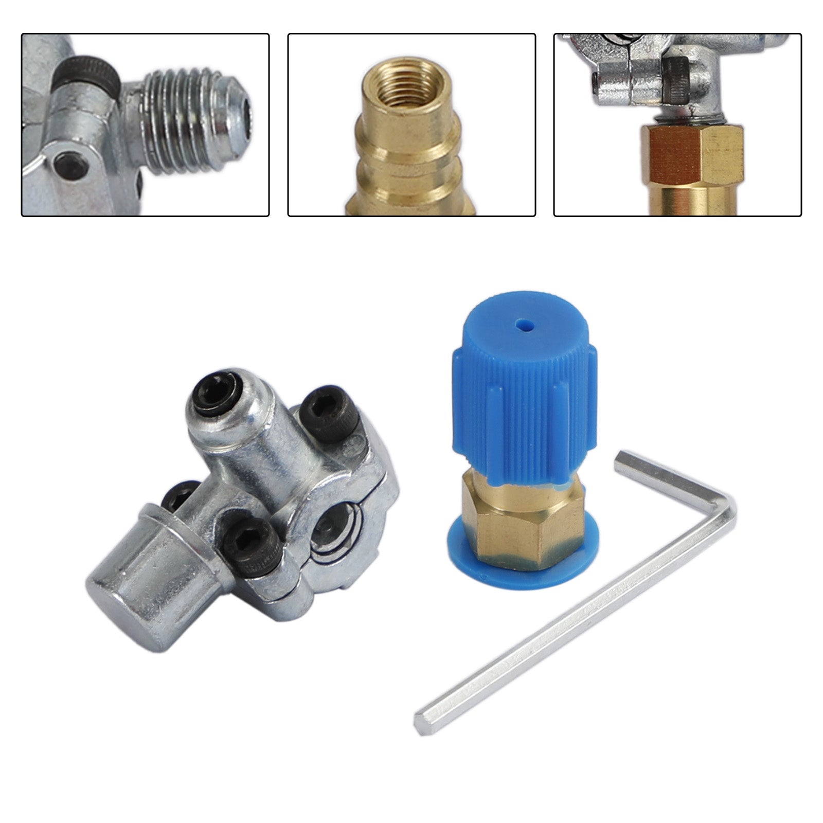 For Refrigerant R12 R22 R134A A/C Retrofit Valve&BPV31 Bullet Piercing Tap Kits