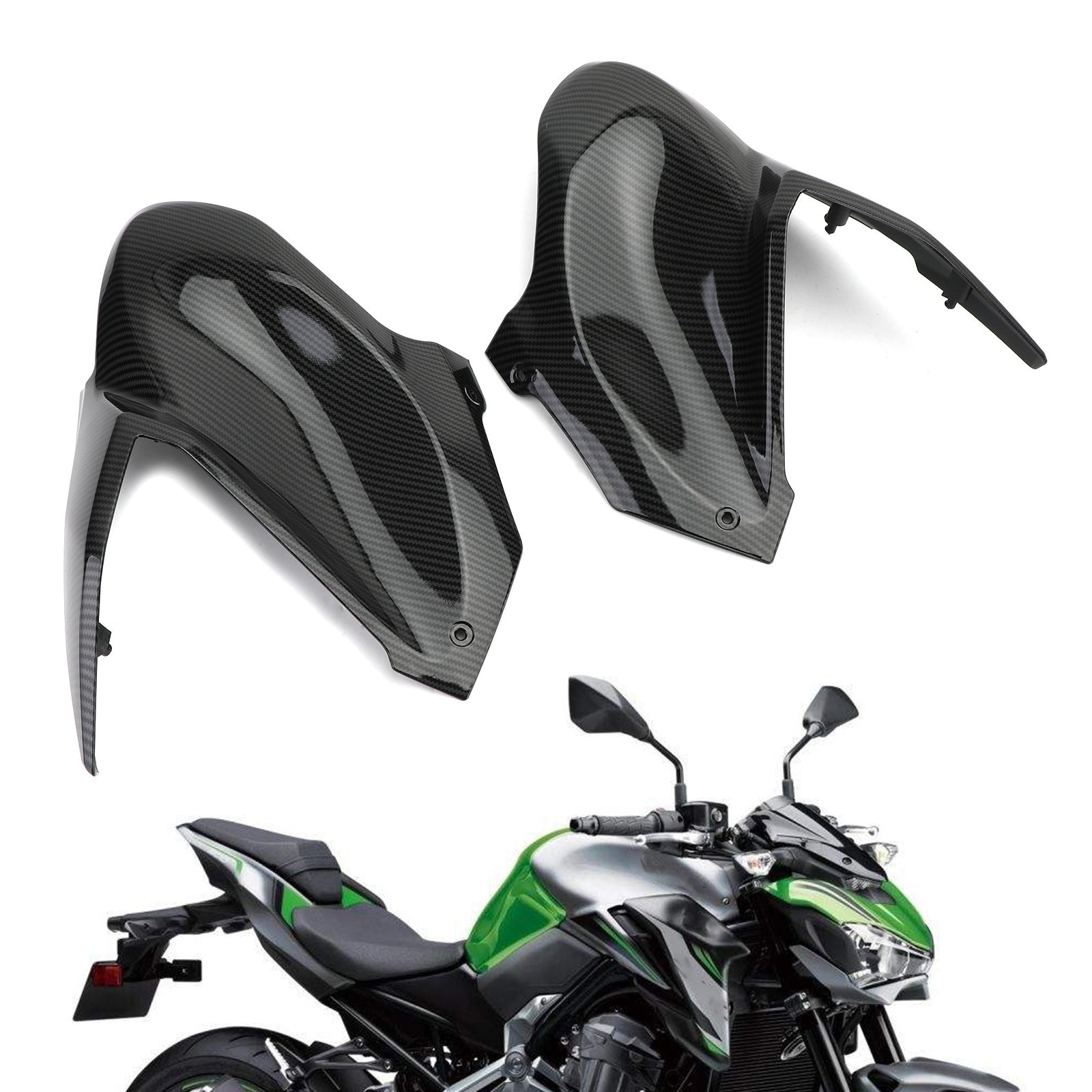 1 Paar Gastank Zijbekleding Insert Cover Panel Kuip Voor Kawasaki Z900 2017-2019 Generiek