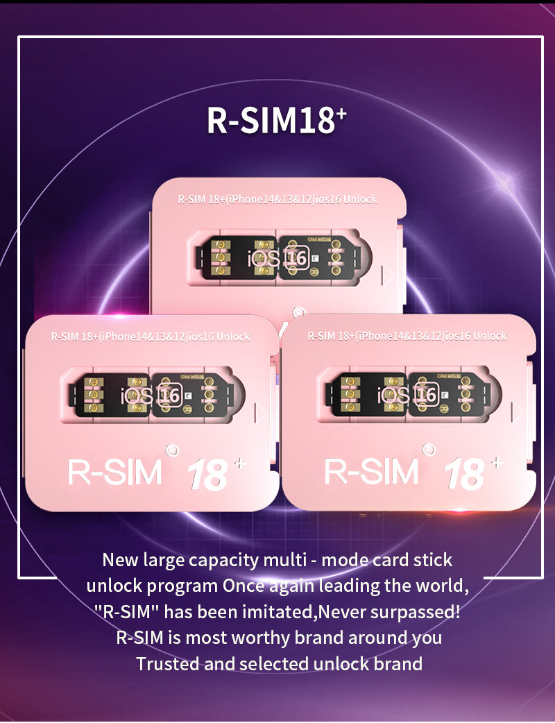 R-SIM 18+ Nano Unlock RSIM Card Fit for iPhone 14 13 Pro MAX 12 Pro 11 X IOS 16