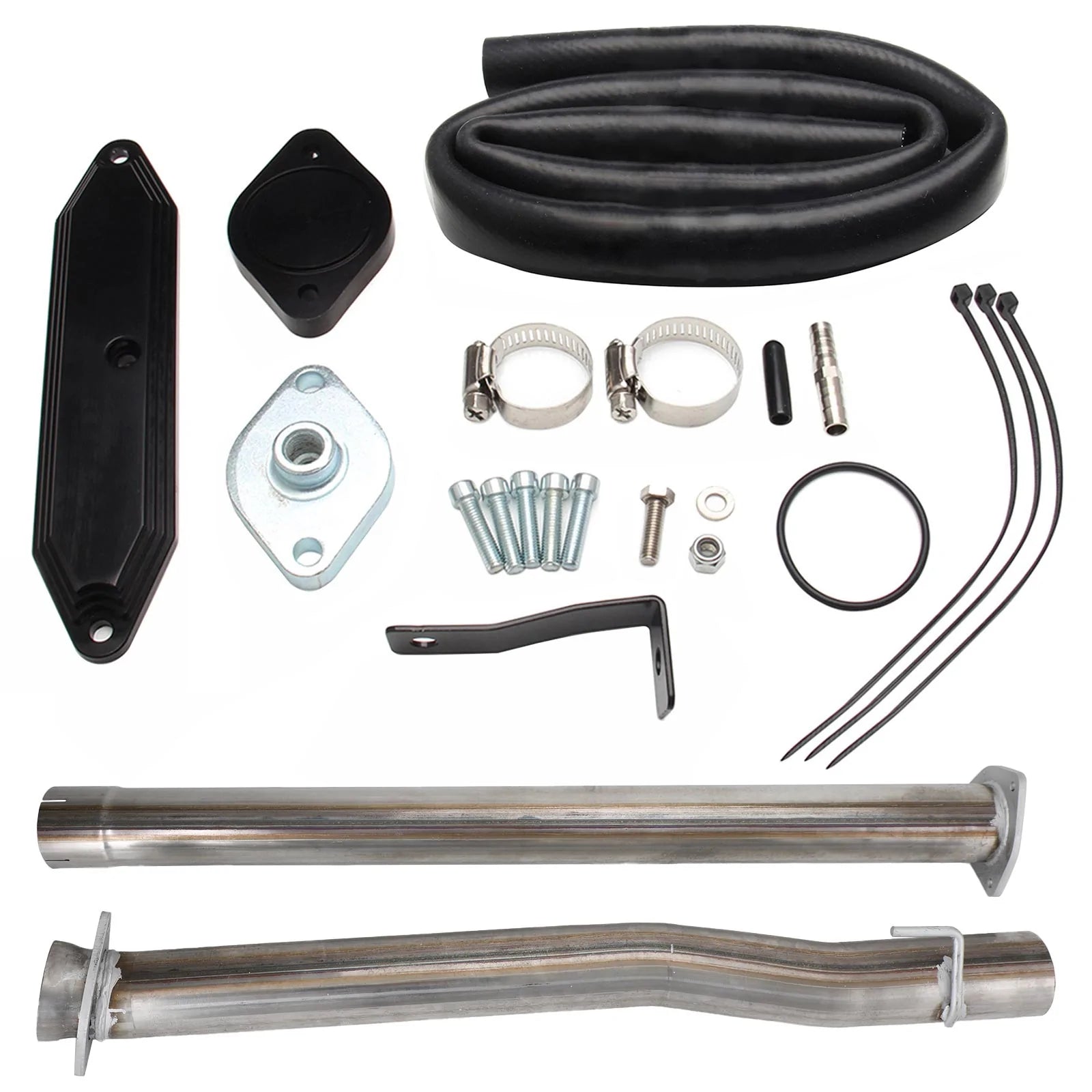 Tuyau d'échappement de silencieux 4 "+ Kit de suppression EGR pour Ford F250 F350 F450 Super Duty 11-22 6,7 L