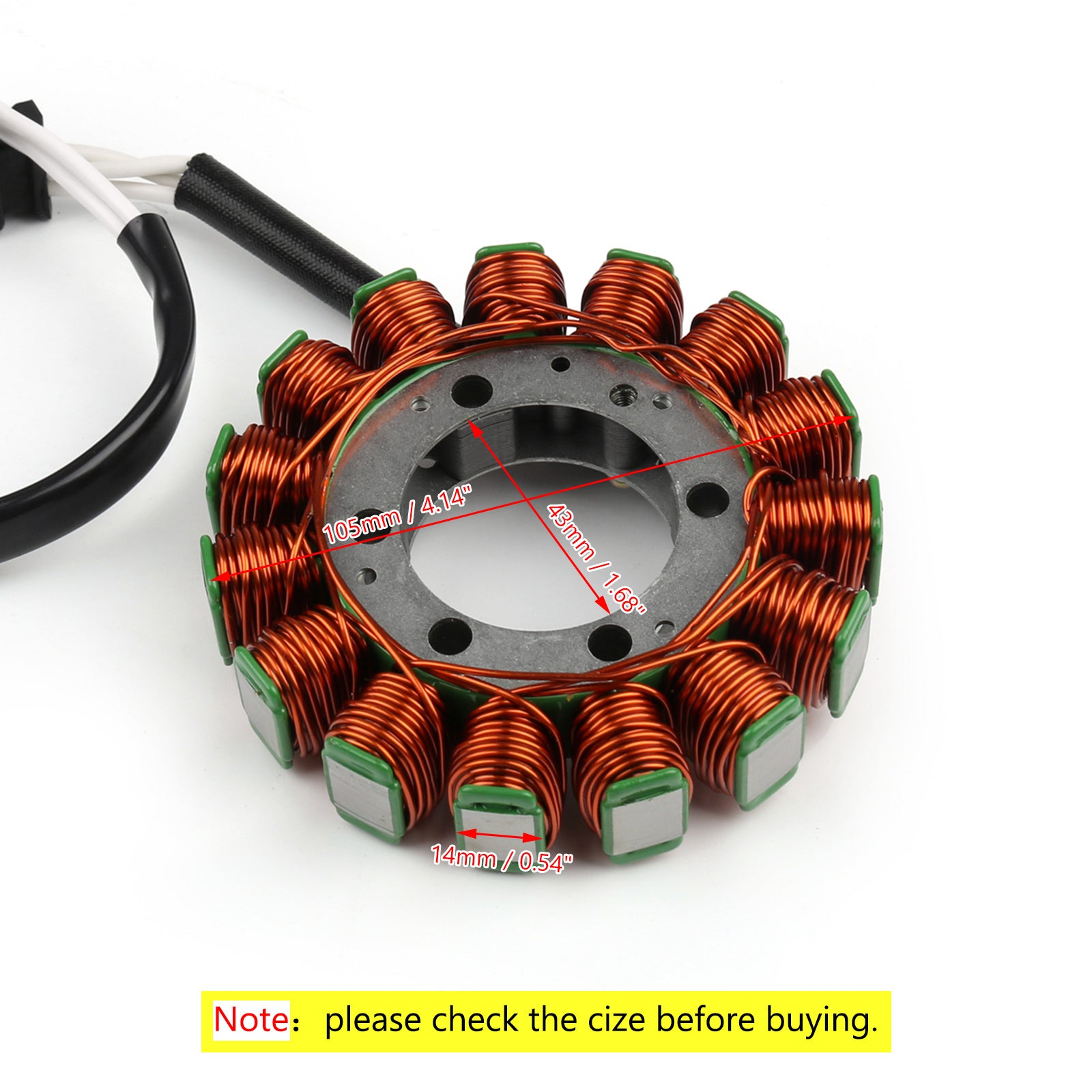 Bobine de stator de moto Kawasaki ZX1000 Ninja ZX-10R 2006-2007 21003-0054 générique