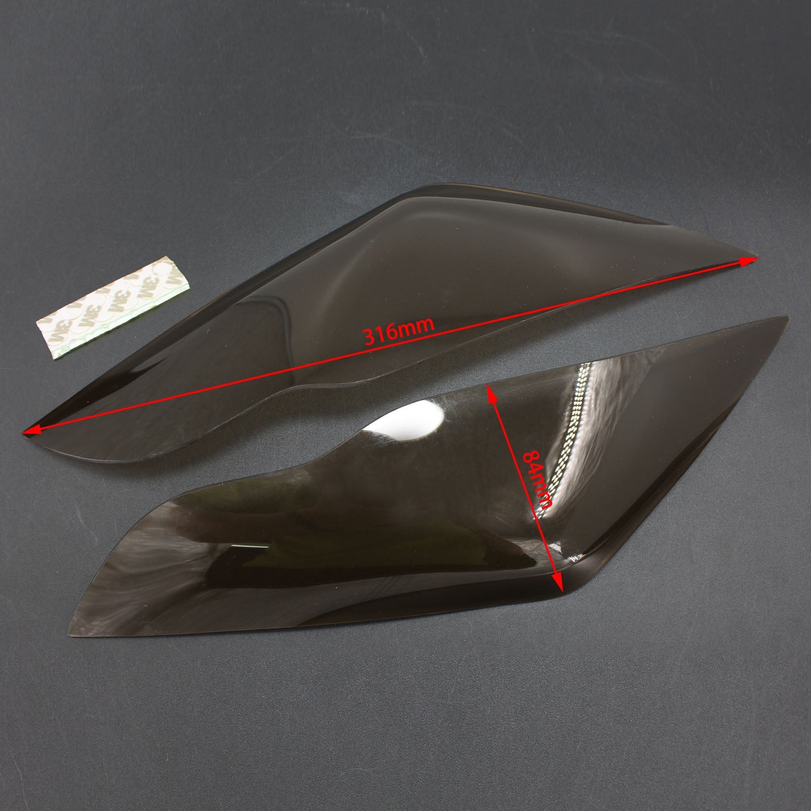 Koplamp Lensbescherming Fit Voor Kawasaki Zx-10R Zx 10R 2011-2015 Rook Generiek