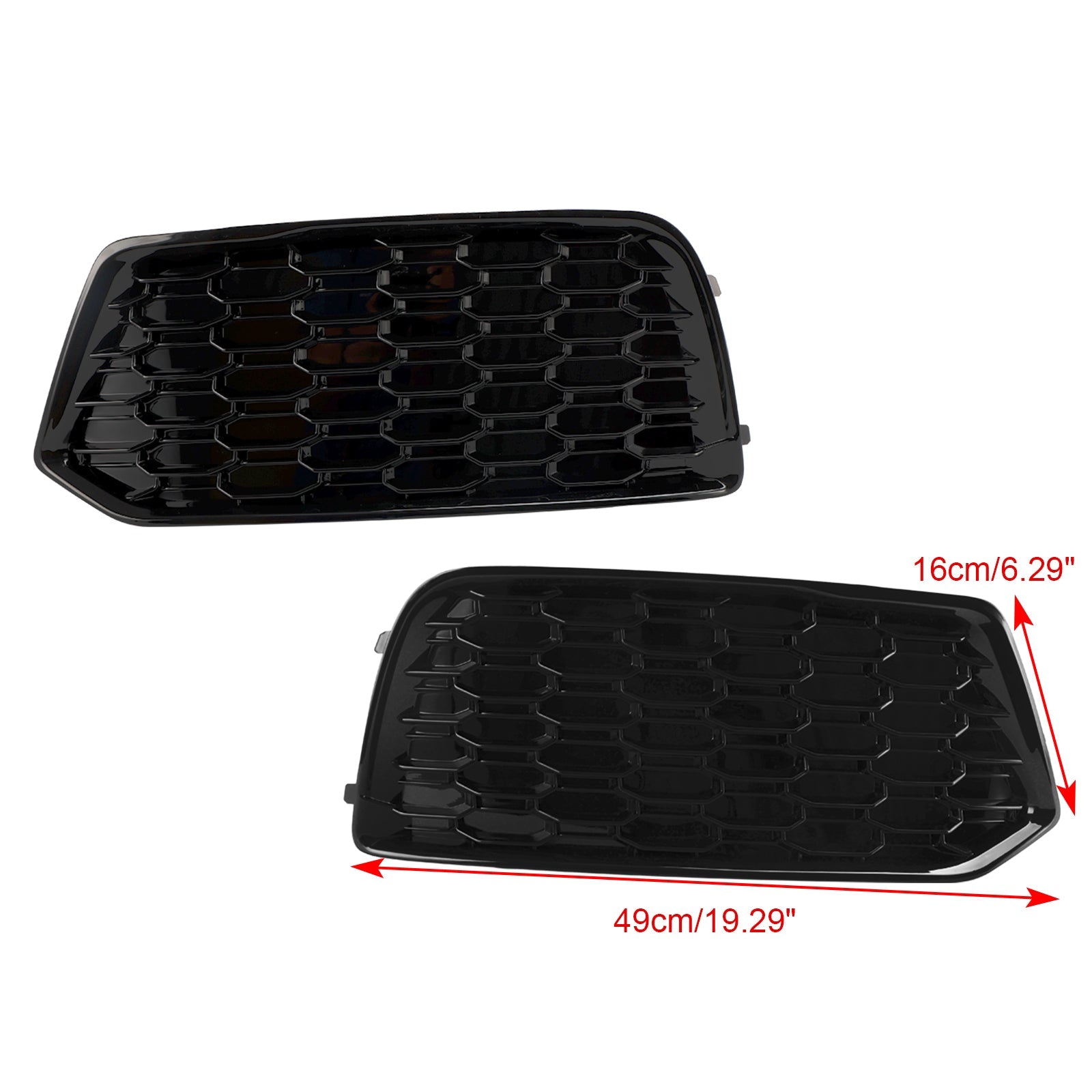 Audi Q5 2018-2022 Mesh 2PCS Front Bumper Cover Grille Grill Bezel Insert