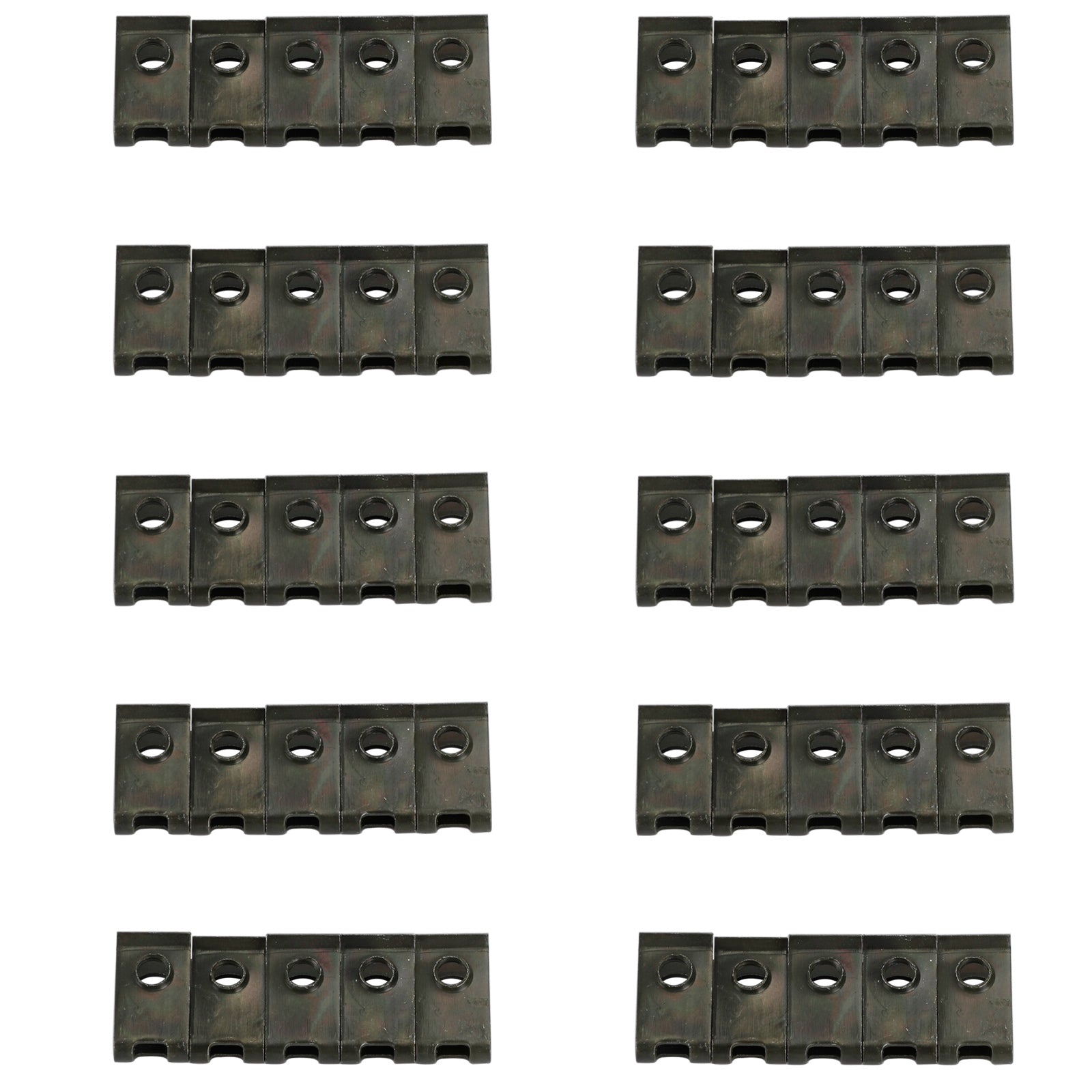 10/20/50 PIÈCES Petit M5 5mm Moto Carénage Ressort Clips Vitesse Spire Écrous Clip U Écrou Générique